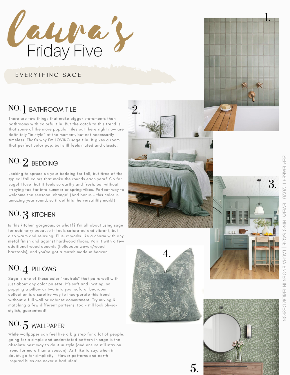 Friday Five // Everything Sage — Laura Engen Interior Design
