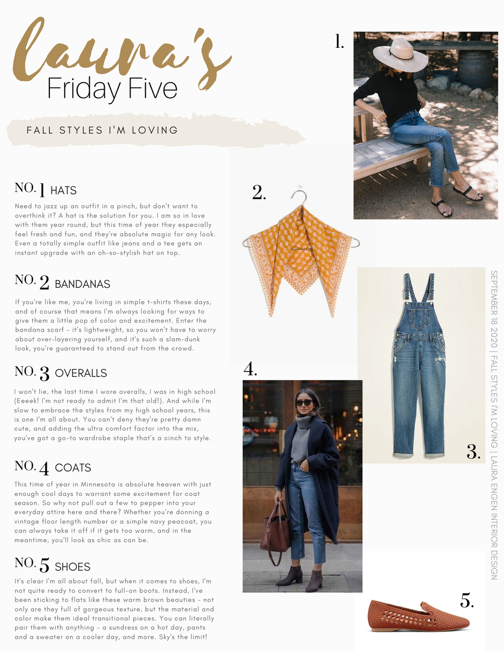 Friday Five // Fall Styles I'm Loving — Laura Engen Interior Design