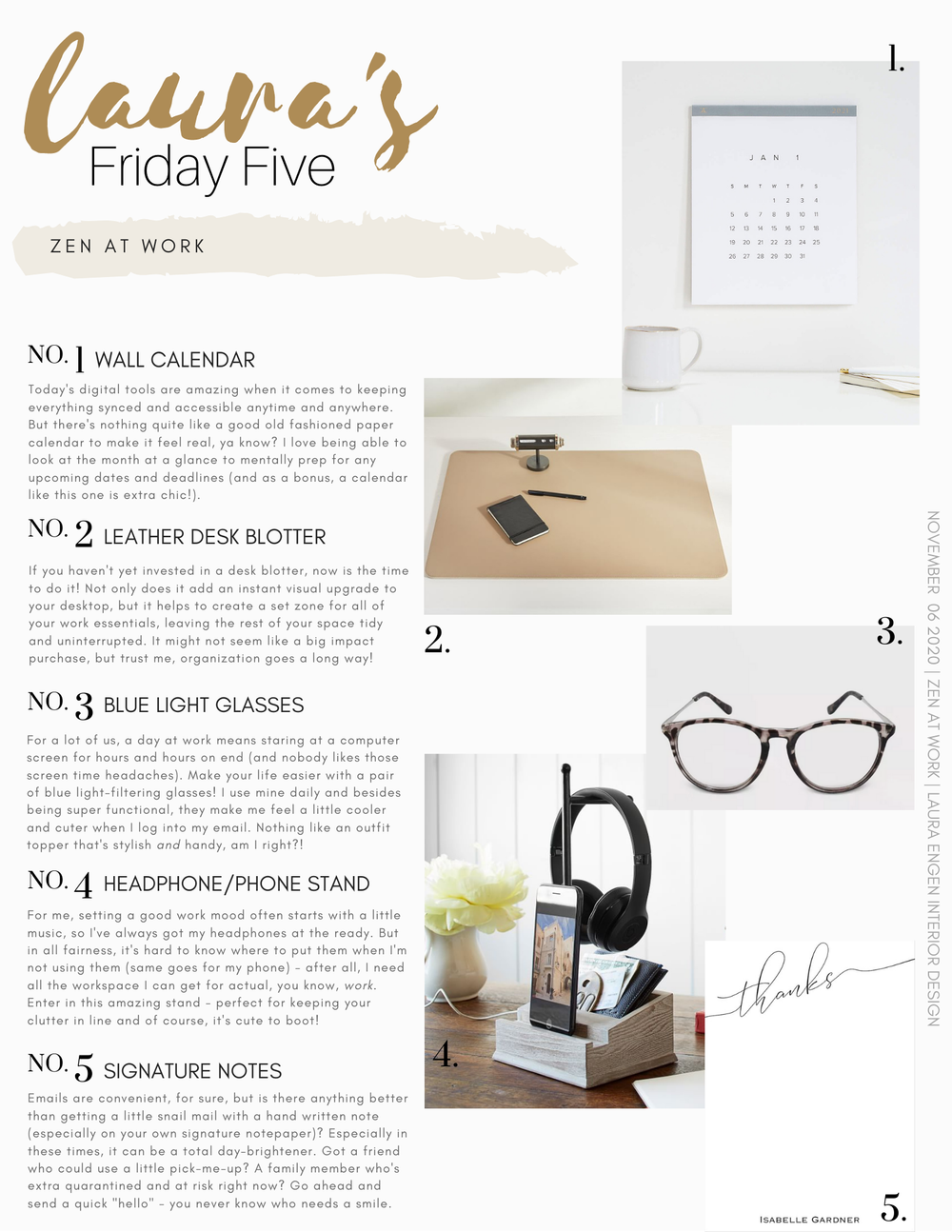 Friday Five // Zen at Work — Laura Engen Interior Design