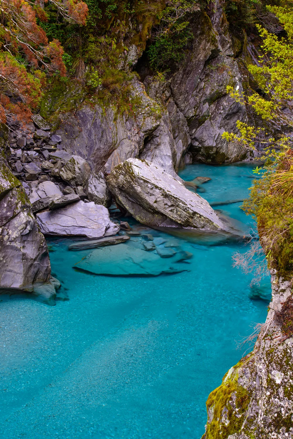 Blue Pools - West Coast, New Zealand