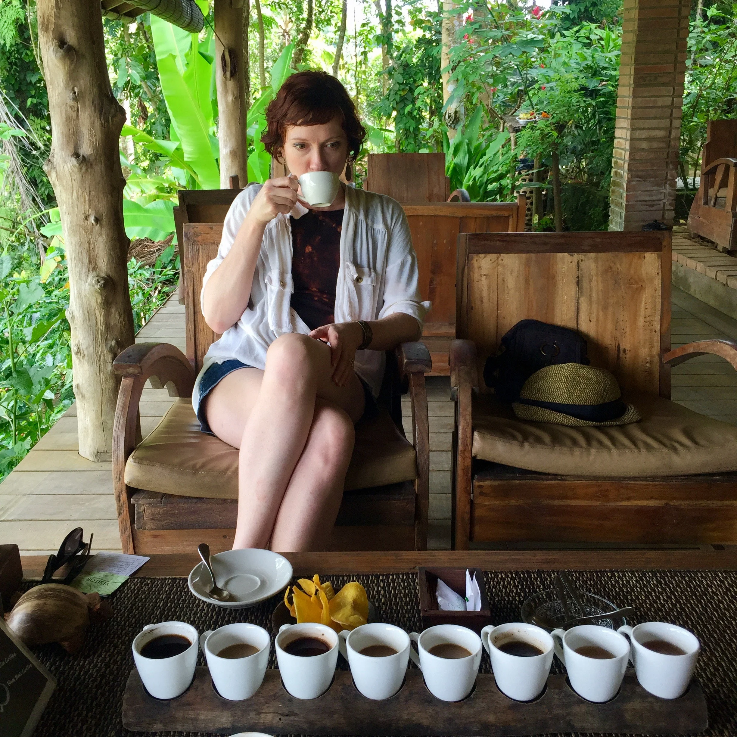 I tried many different kinds of coffee including Luwak coffee made from beans that a jungle cat eats and poops out!
