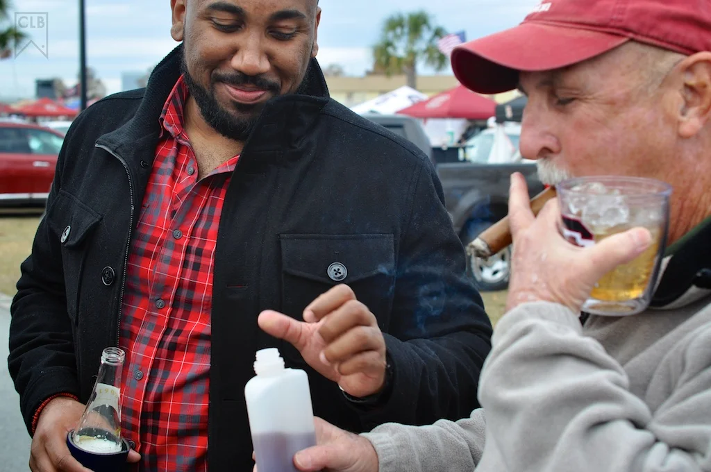 Jizzle test driving the juice. That particular just keeps the moon shining bright. 