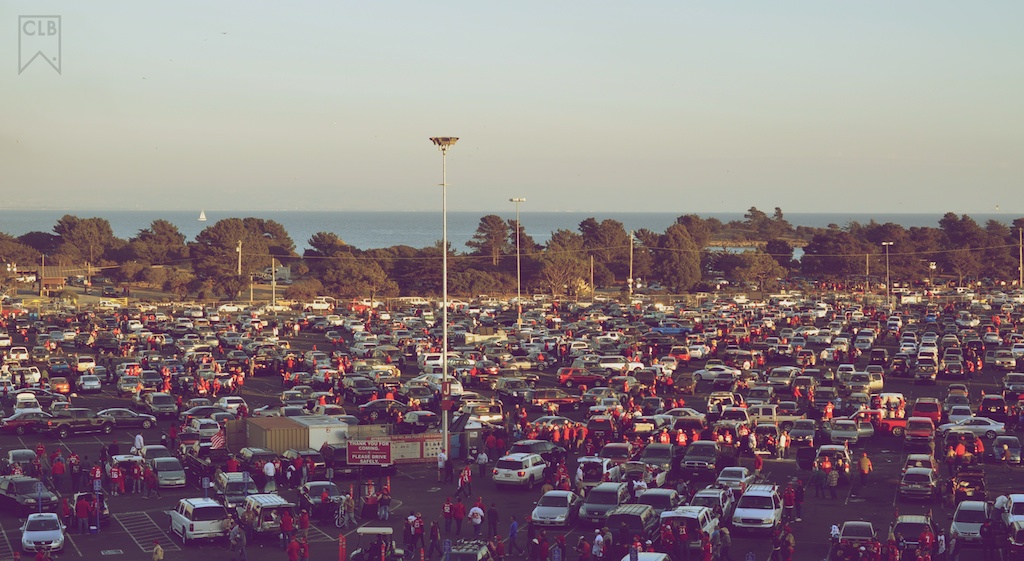 Candlestick parking lot. 