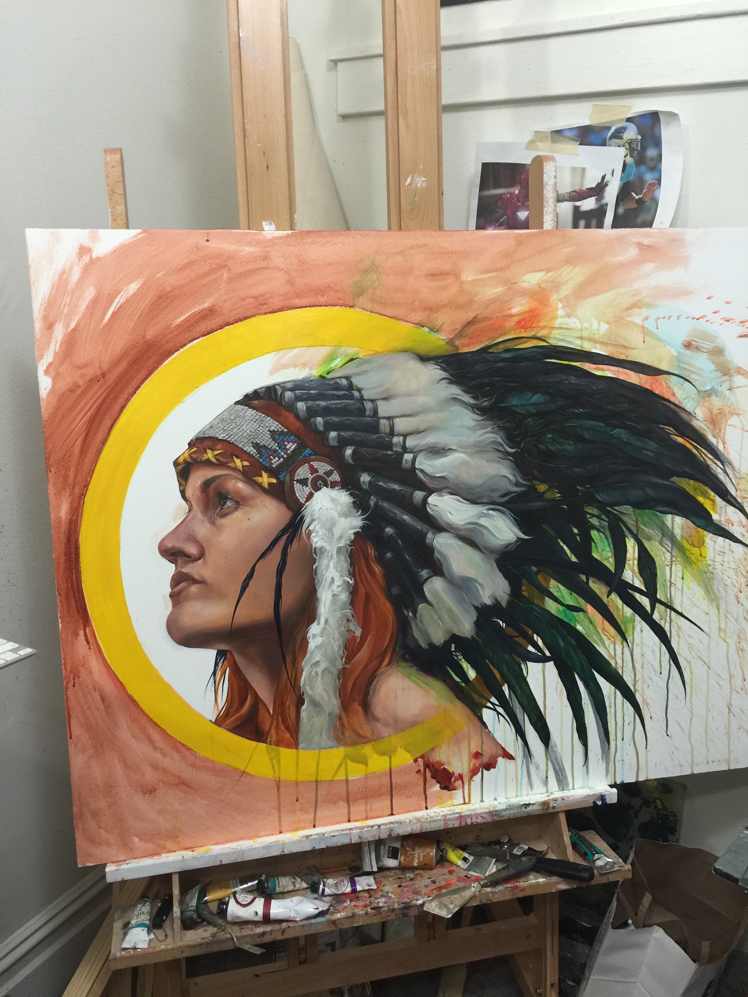Taking form. 