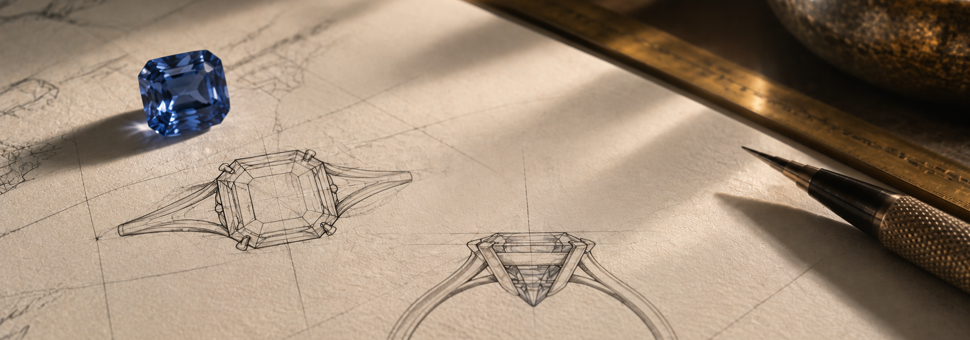custom sapphire ring design