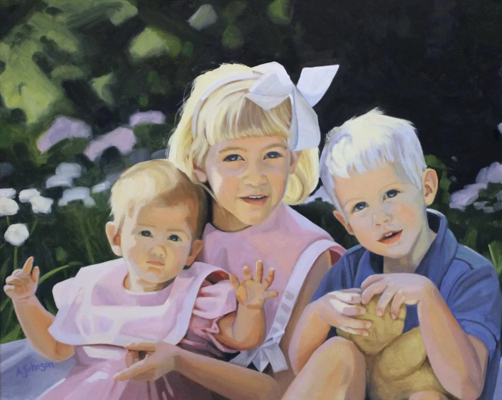 Summer Portrait: Towheaded Trio