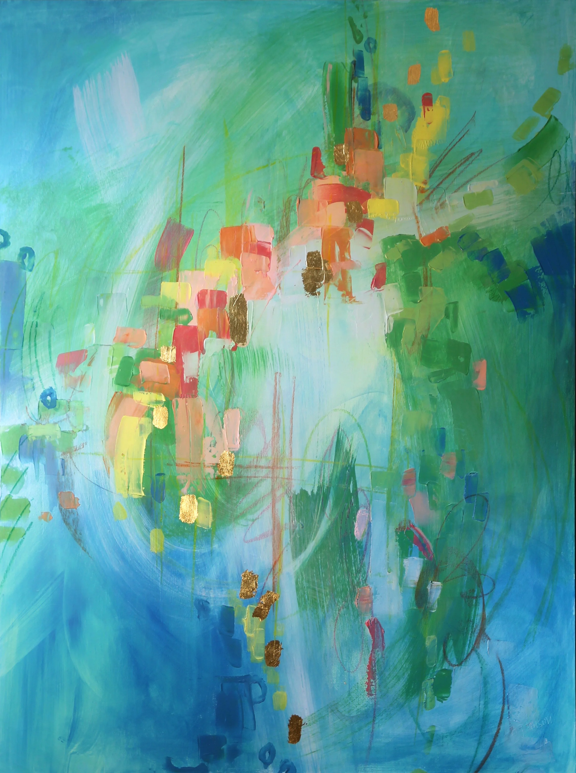 Big Green Abstract