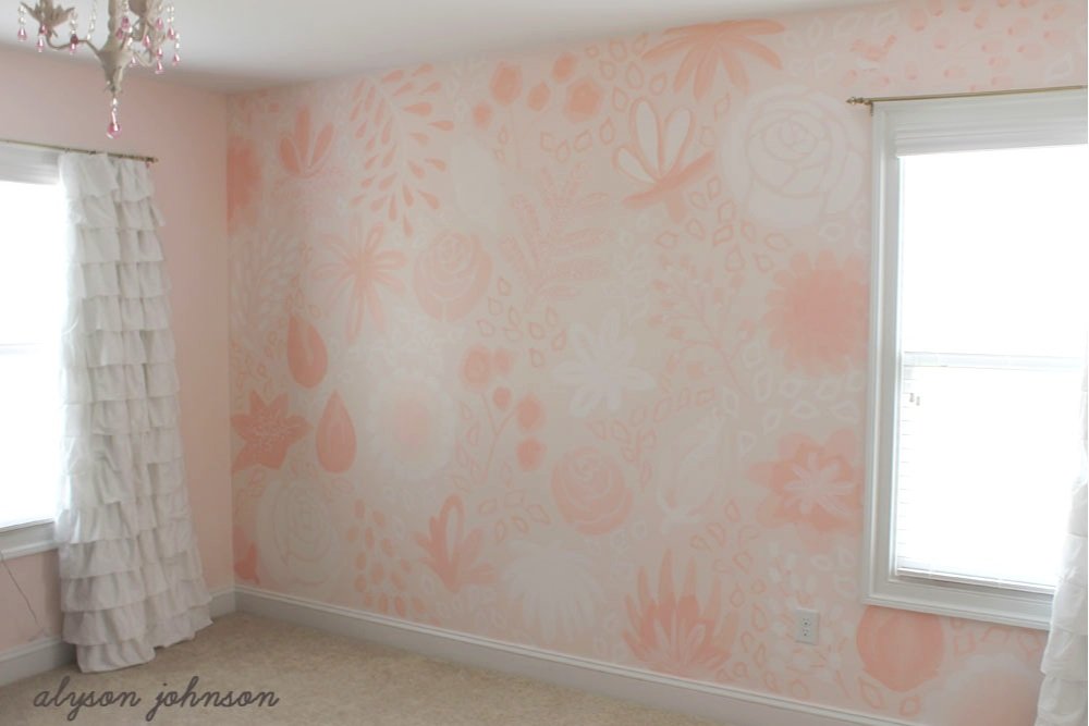 Floral Nursery Mural