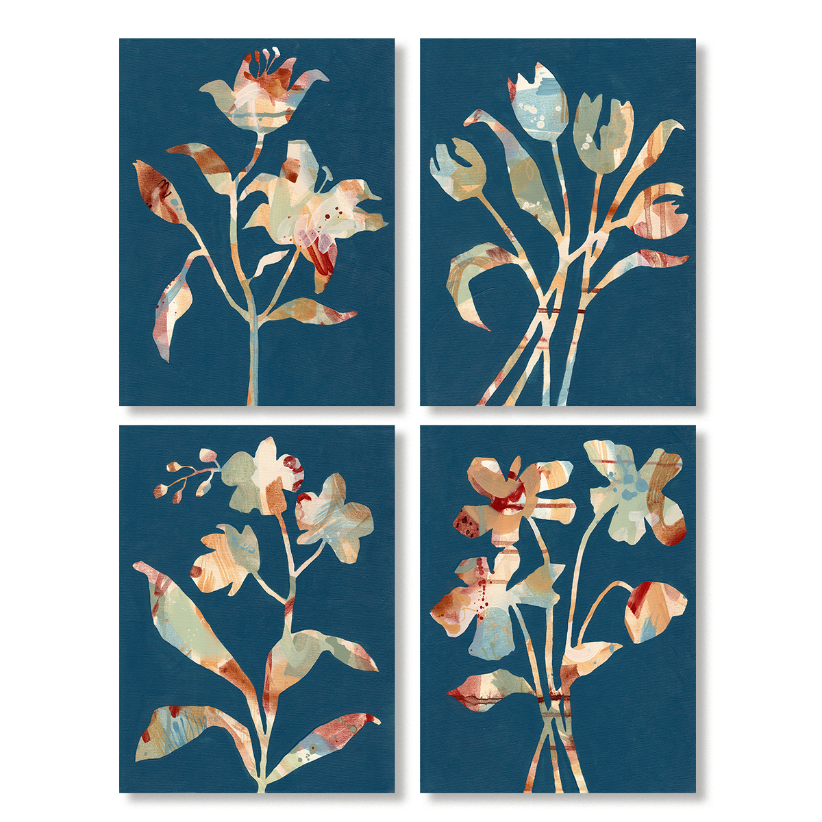 Floral Construct I, II, III, IV