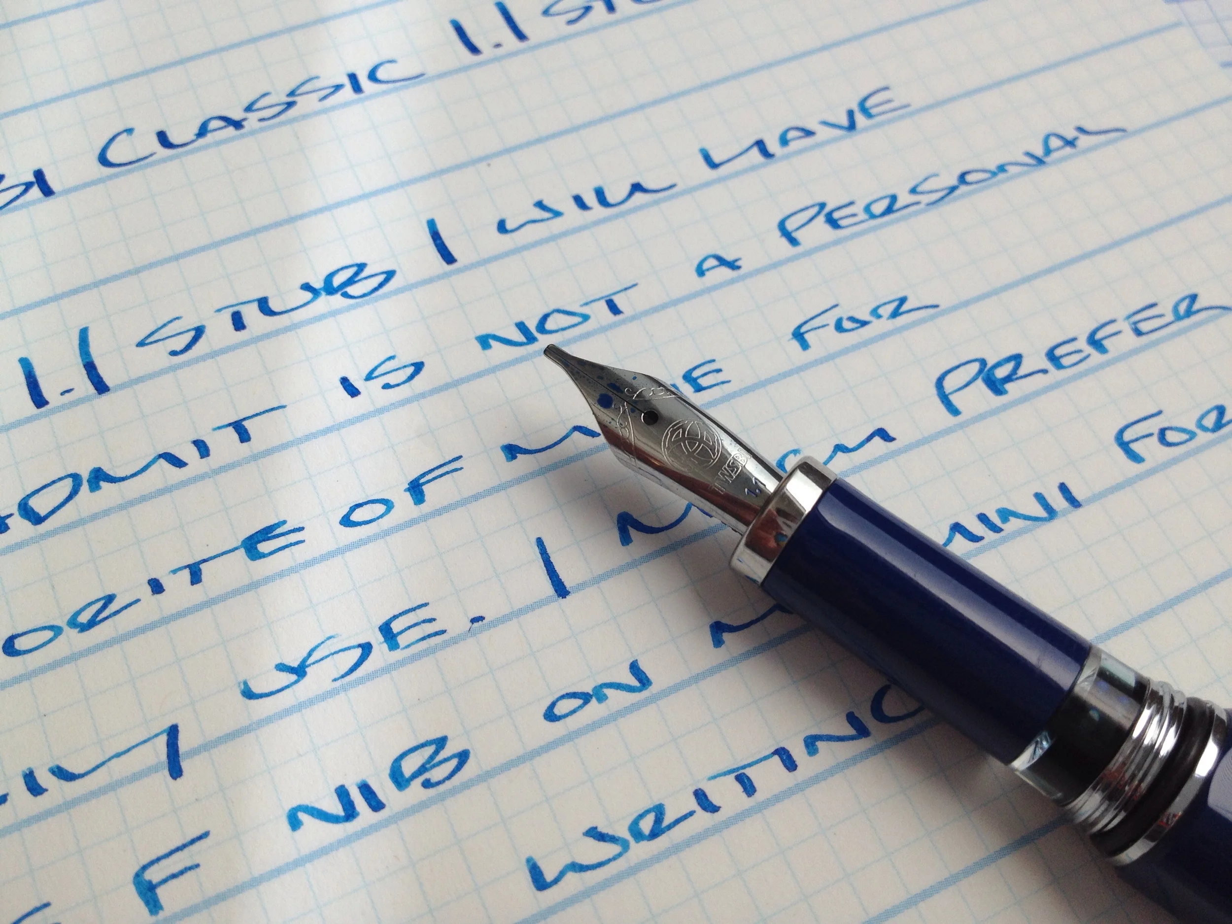 TWSBI Blue Classic 1.1 Stub Pen Review