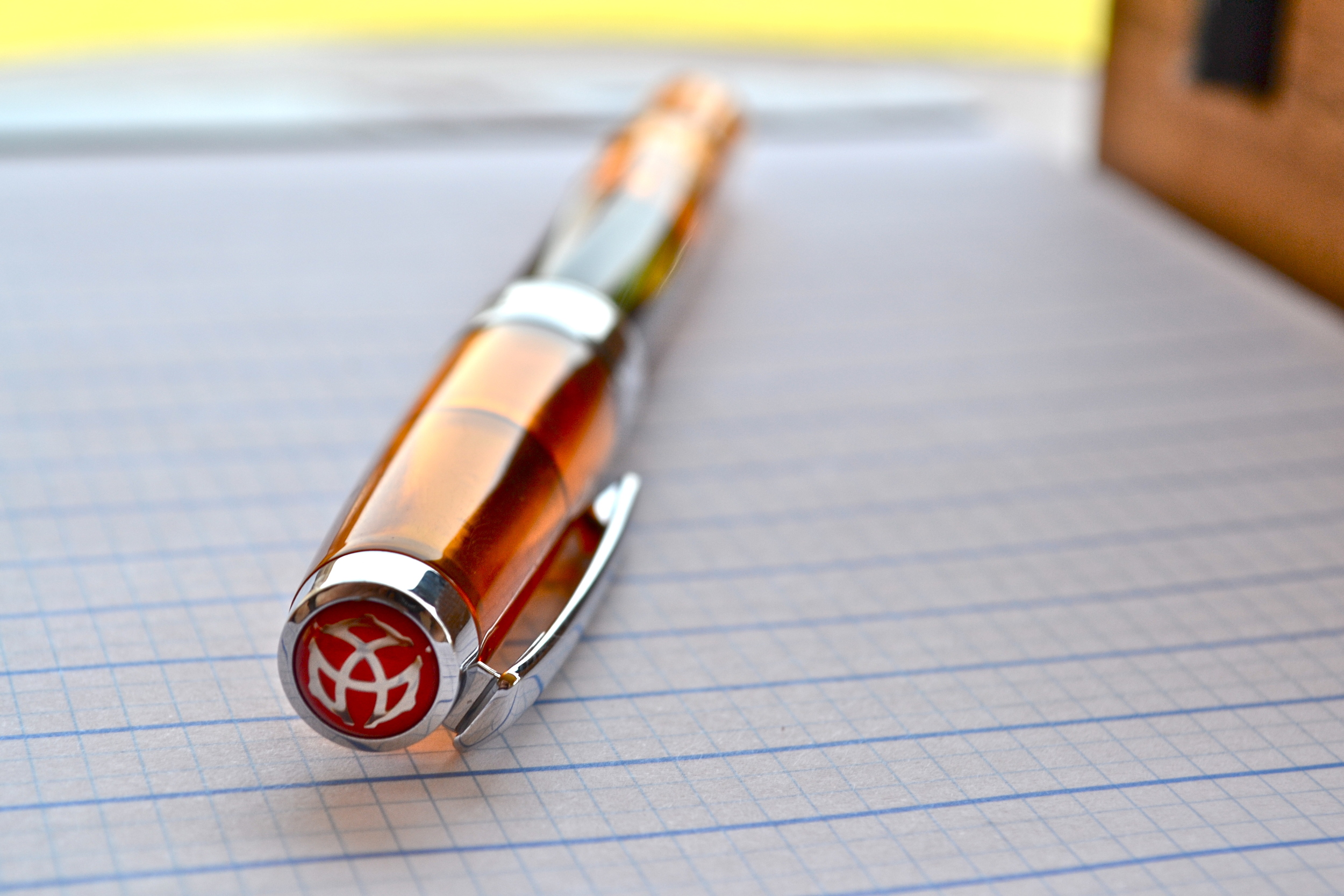 TWSBI 540 Amber Fountain Pen - F Nib — The Clicky Post