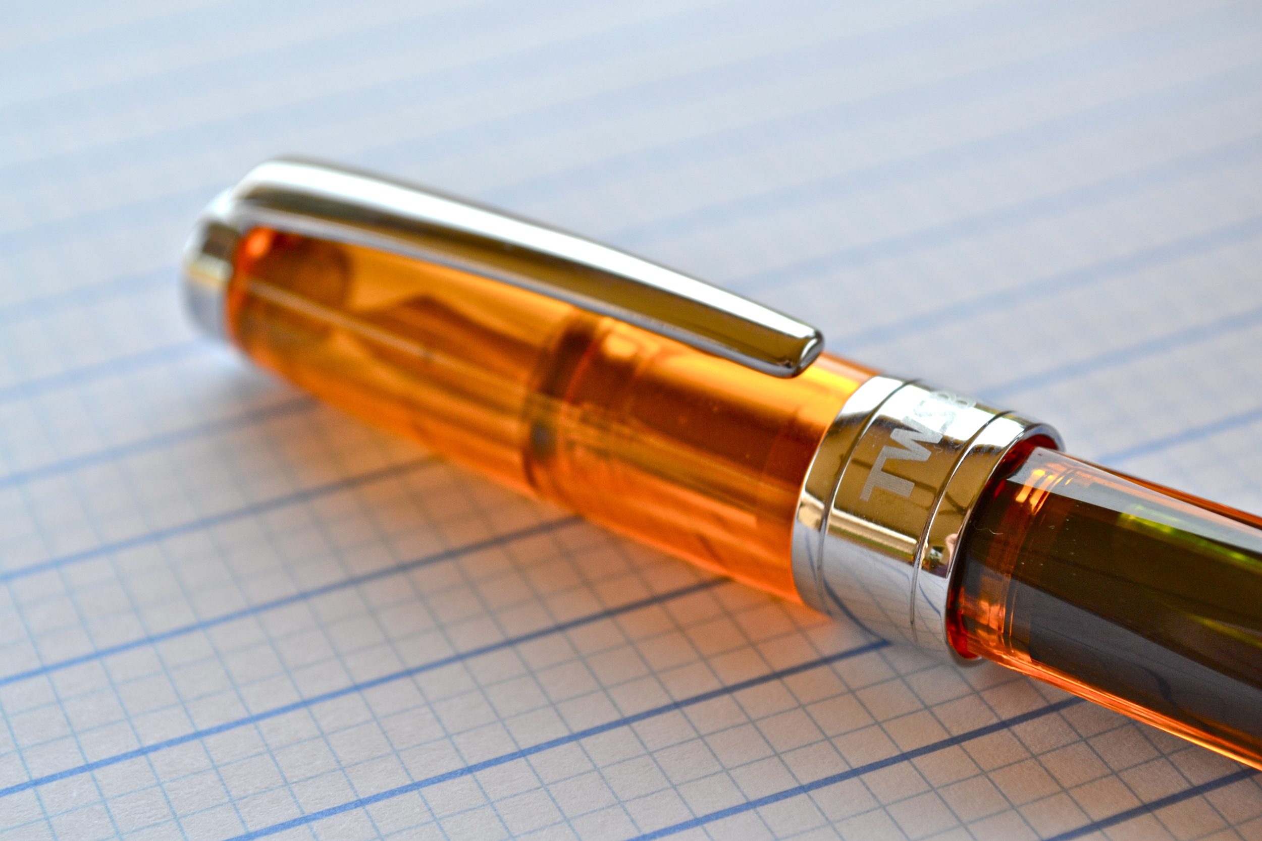 TWSBI 540 Amber Fountain Pen - F Nib — The Clicky Post