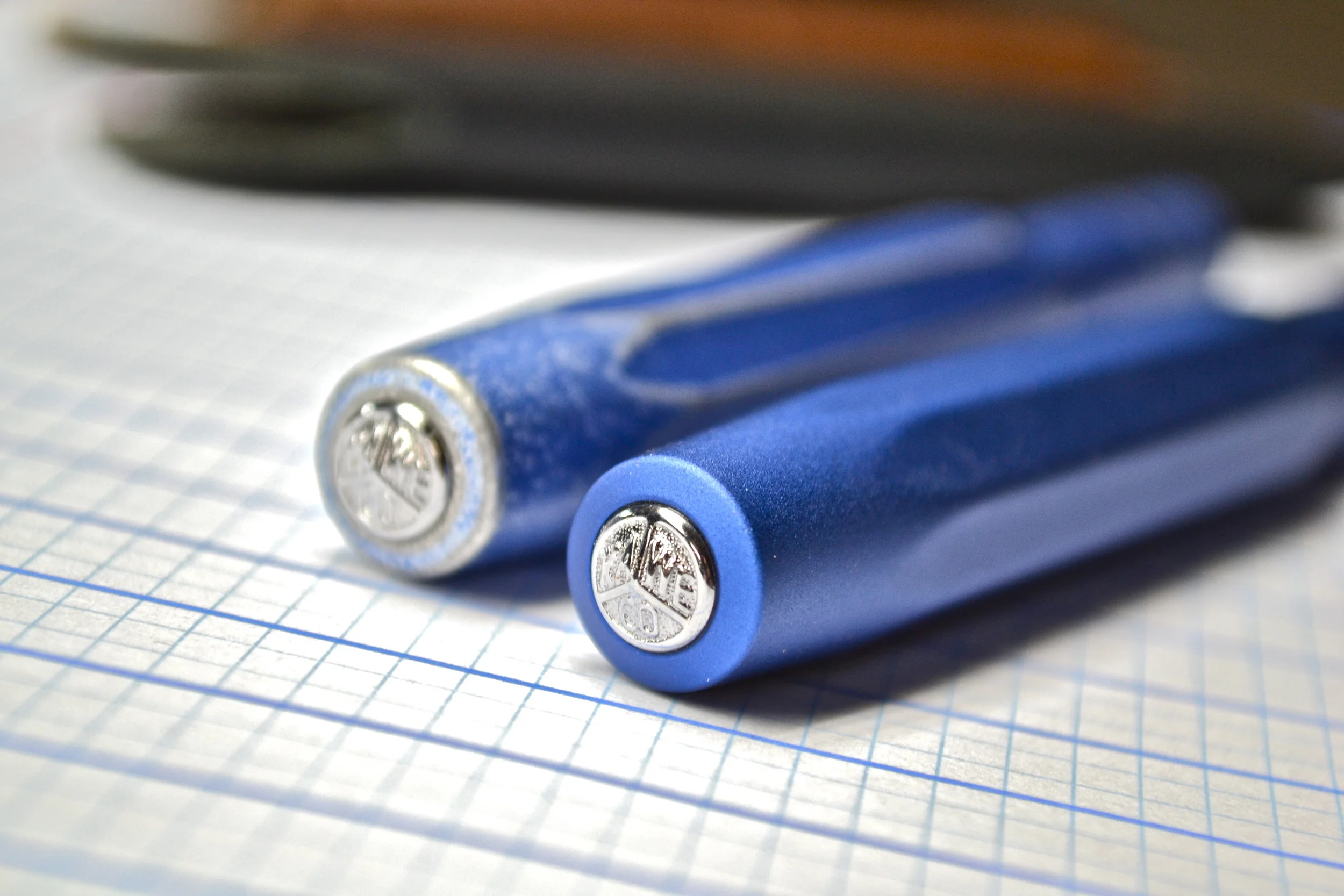 Kaweco AL SPORT Fountain Pen – Stonewashed Blue, Aluminum Body, Pocket-Sized, Broad Nib, Made In Germany