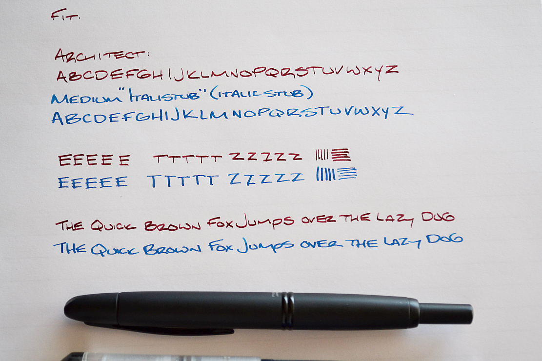 Samples written on Clairefontaine Triomphe