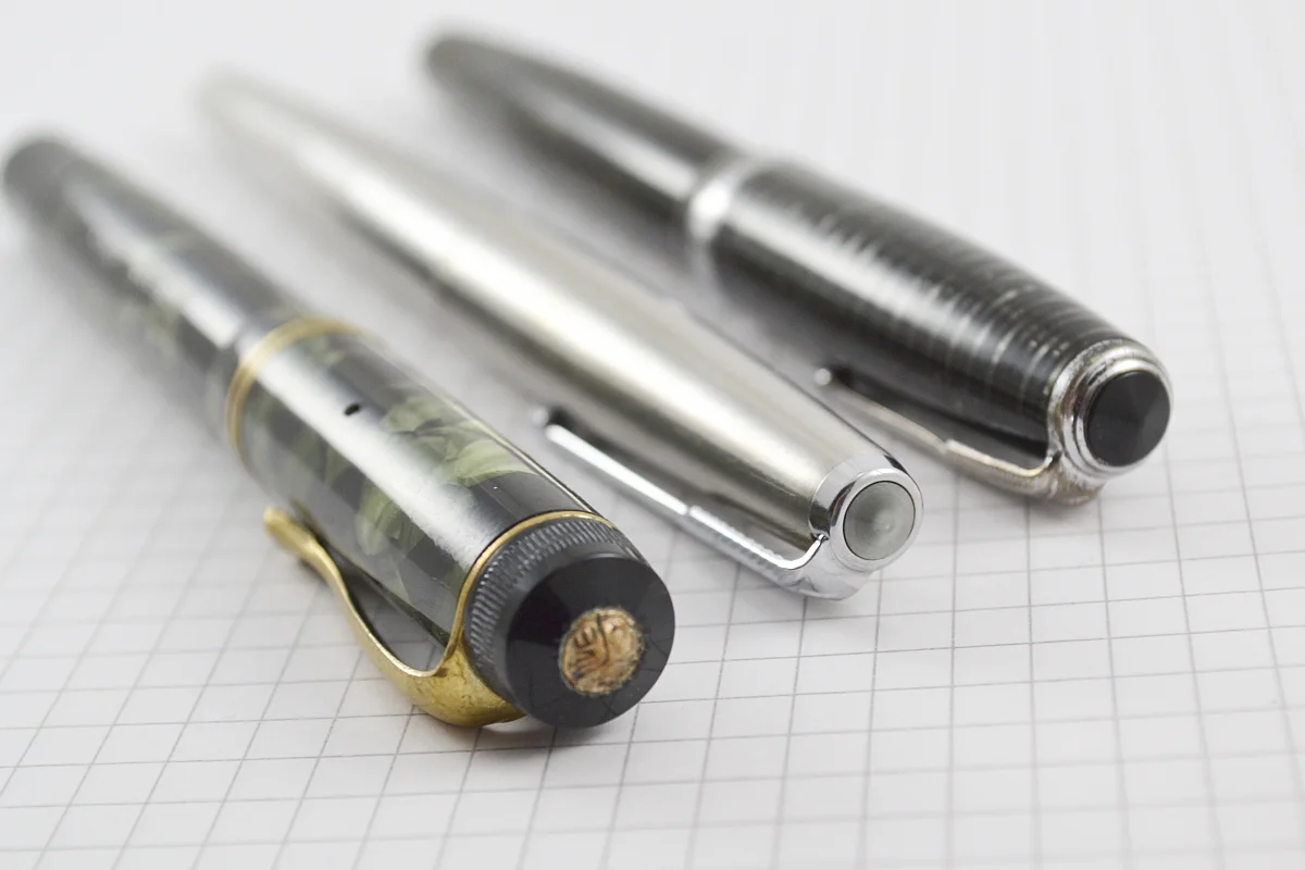 With what I consider my small "vintage" collection of non-Pilot pens.