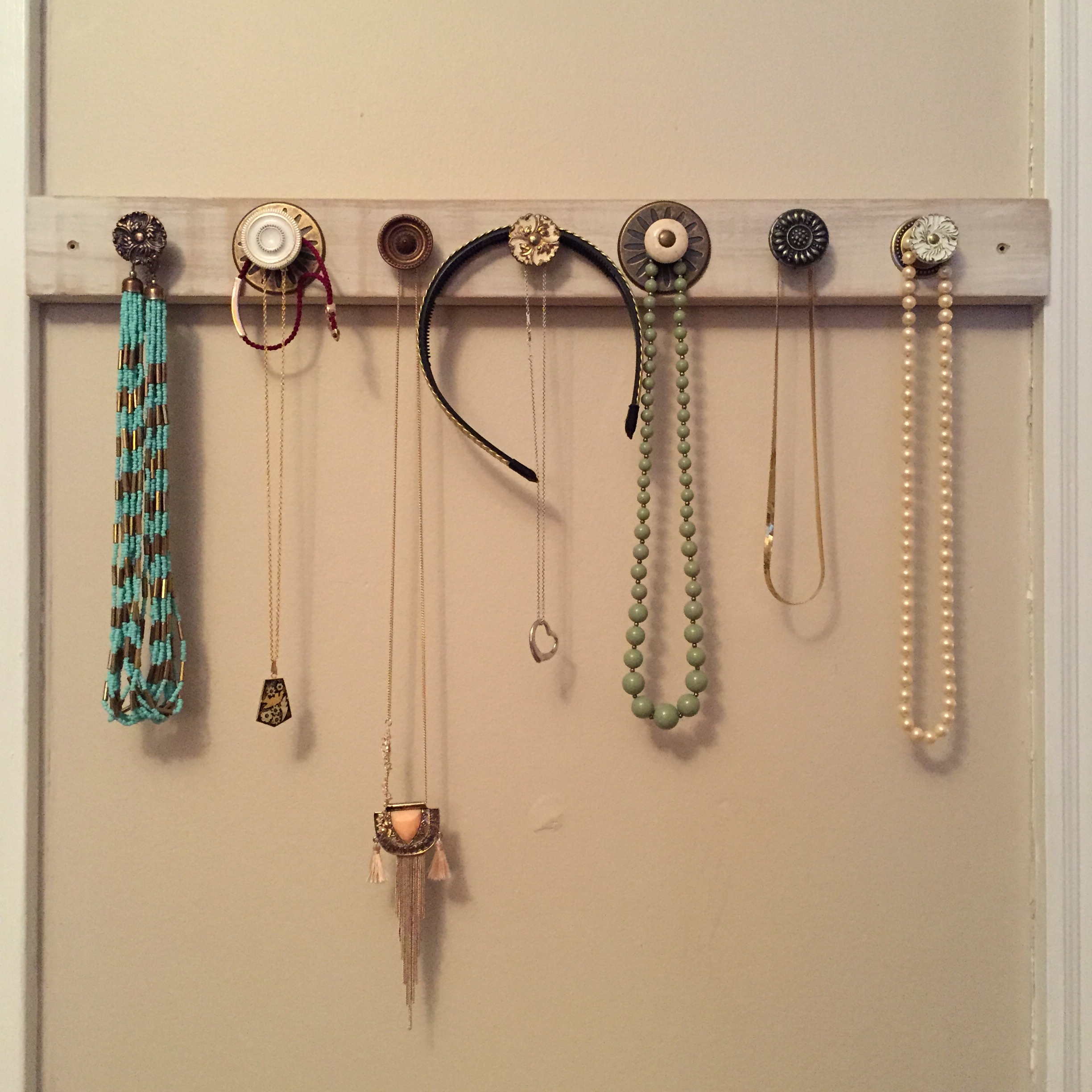 Vintage Drawer Pull Jewelry Rail