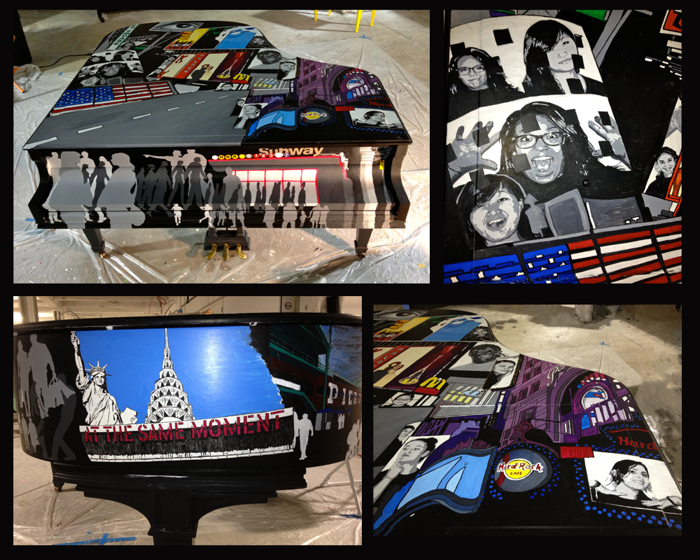 Super Bowl 2014 Piano - Composite Images