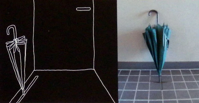 Fukasawa's ideal umbrella stand - a groove on the floor, evoking the instinctive reaction of leaning your umbrella against the wall, supported by that groove.