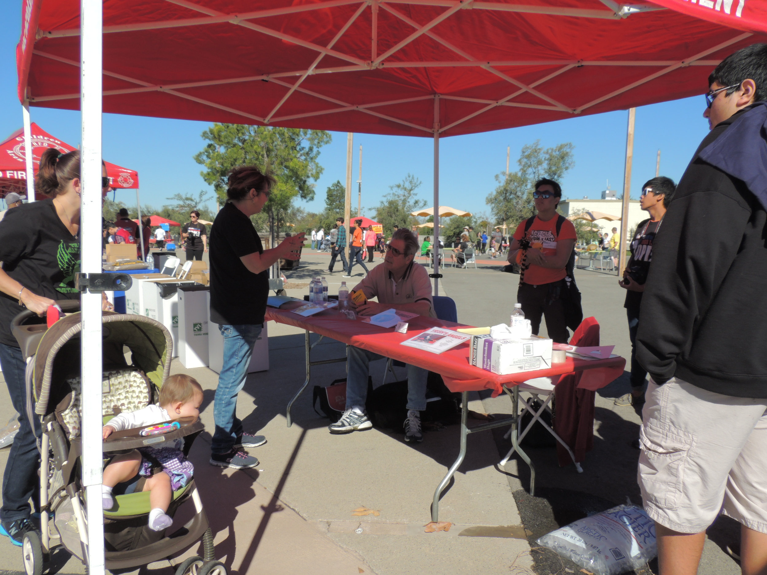 Trish's Angels Booth at 2014 MDA Walk