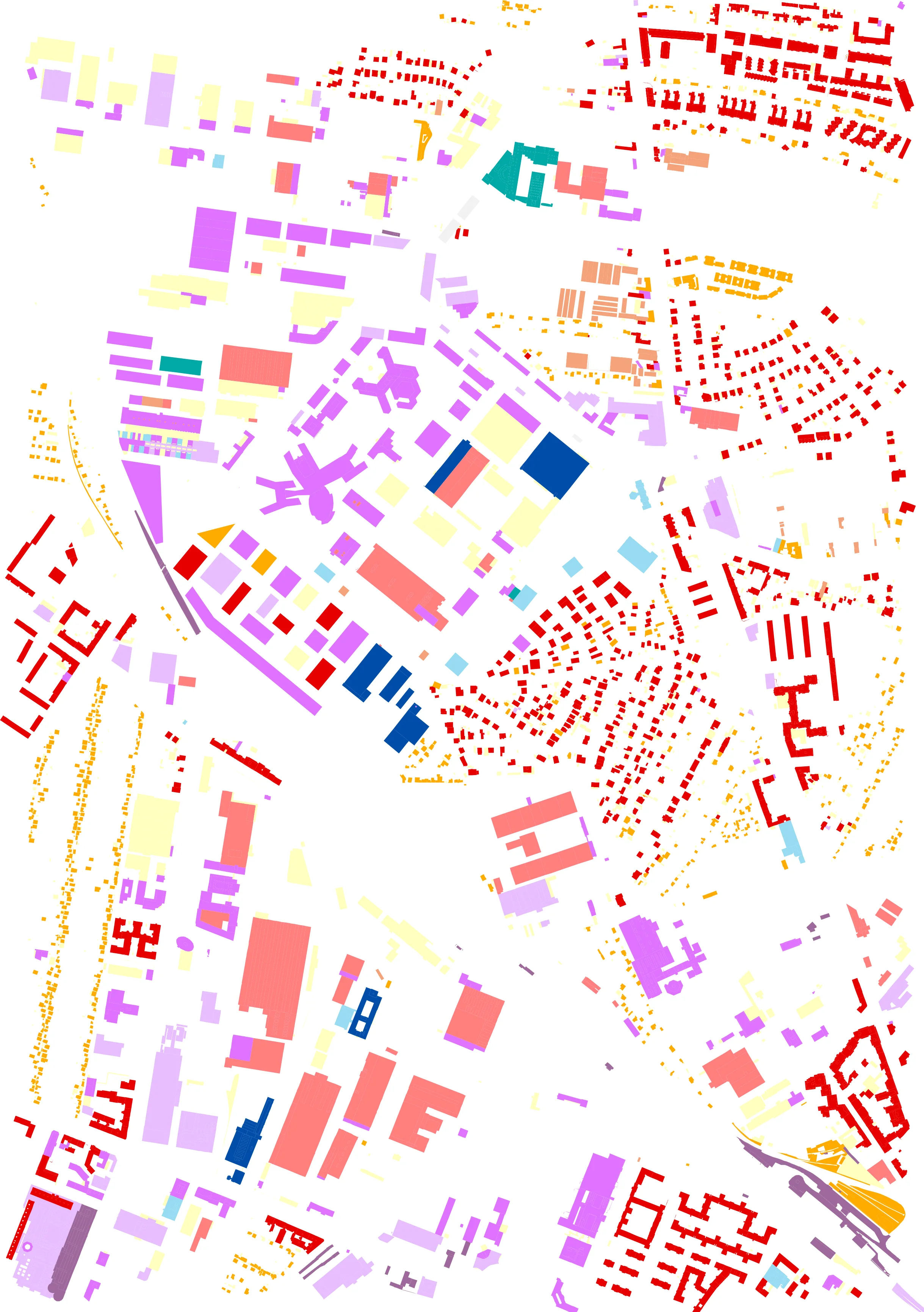   Giving Variety  Monofuctional areas are deemed undesirable, yet the city insists on doing its social housing in large clusters. The standard Vienna technique of a series of efficient social housing blocks is kept; however, they are scattered across