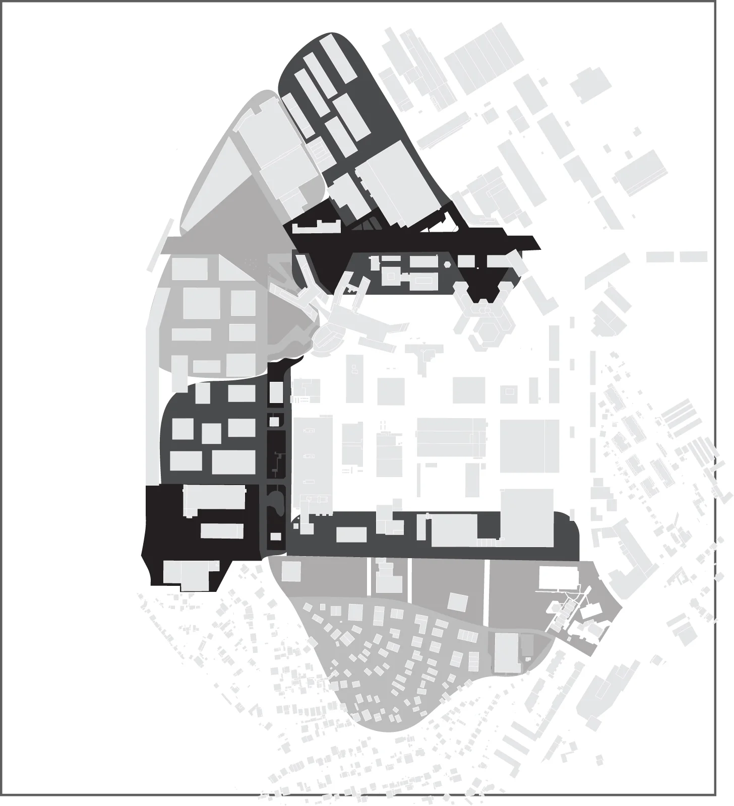   Phasing  - 10 years  The city leads the development through its investment in public spaces. The private sector follows these investments and over time citizens inhabit and bring life to the public spaces. With each investment, the public space mov