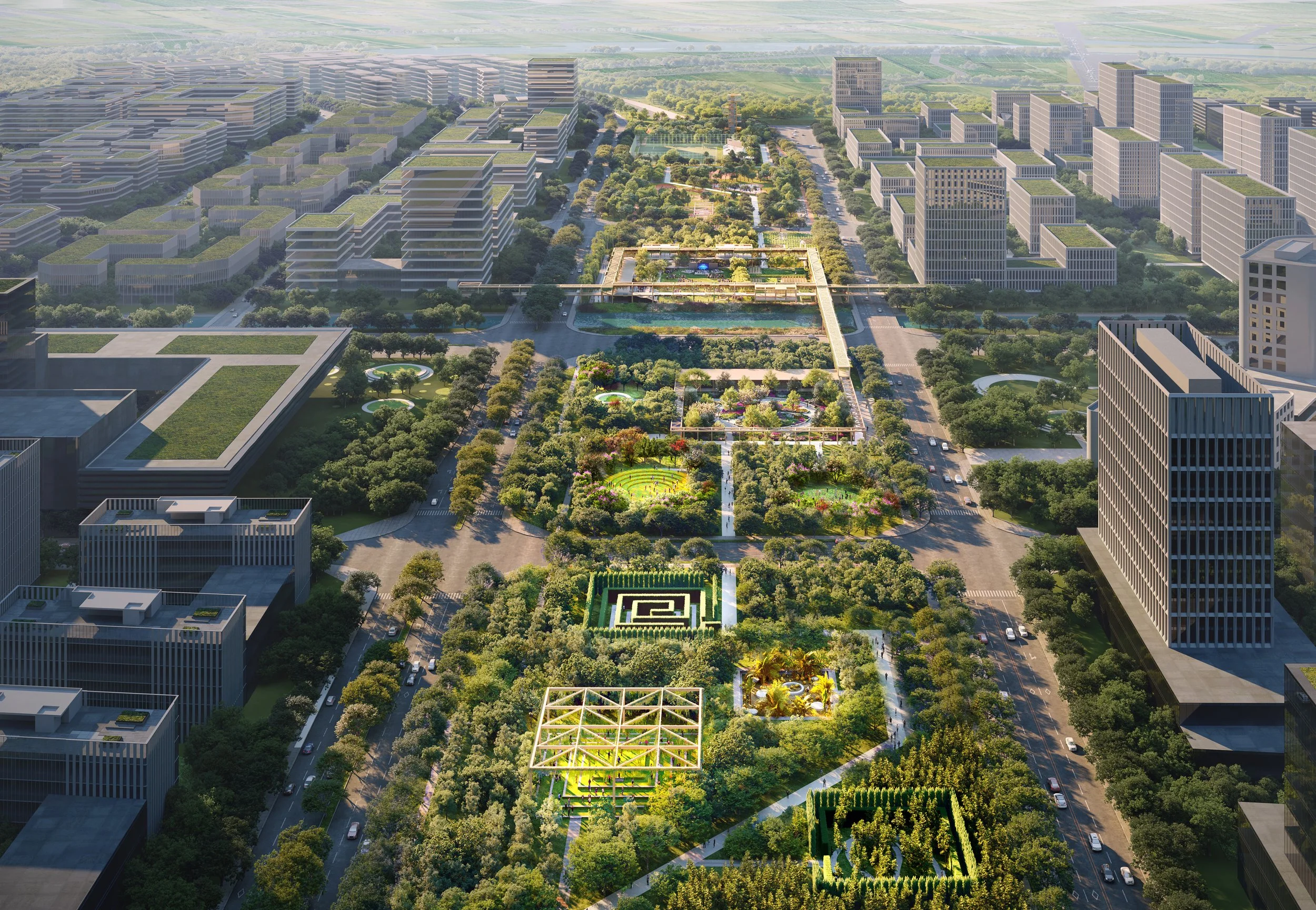 CENTRAL PARK IN SANYA YAZHOU BAY SCIENCE AND TECHNOLOGY CITY