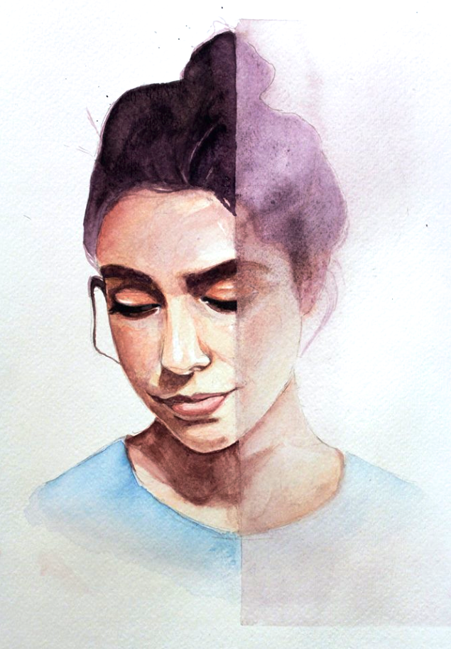  'Palimpsest' 16 x 13 Watercolour on Paper $150 