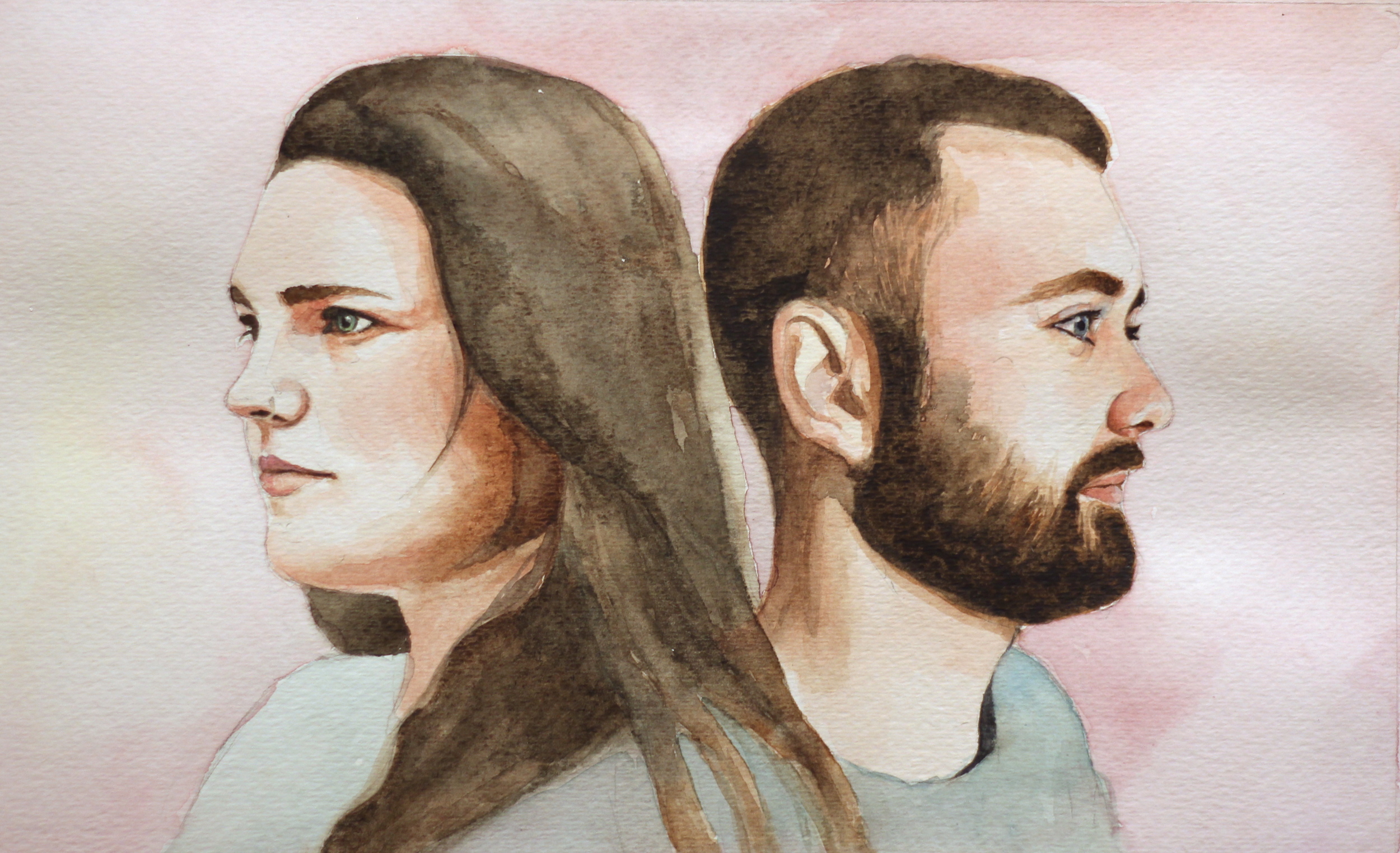  'Stusey' 7 x 12 Watercolour 