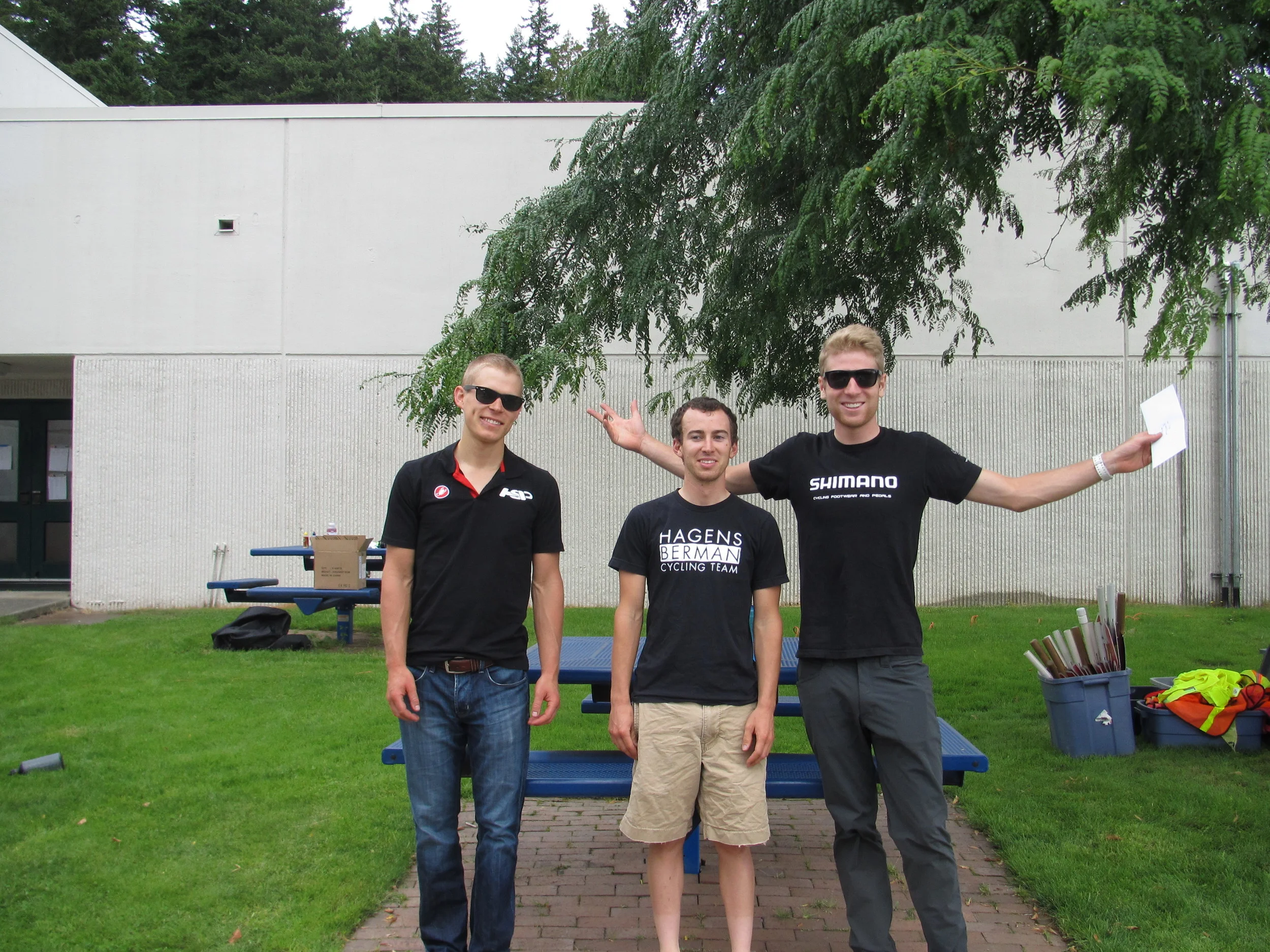    Men's Cat 1/2 Podium - Will Teal, Steve Fisher, Ian Crane   