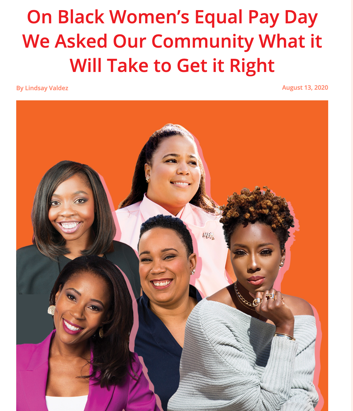 On Black Women’s Equal Pay Day We Asked Our Community What it Will Take to Get it Right
