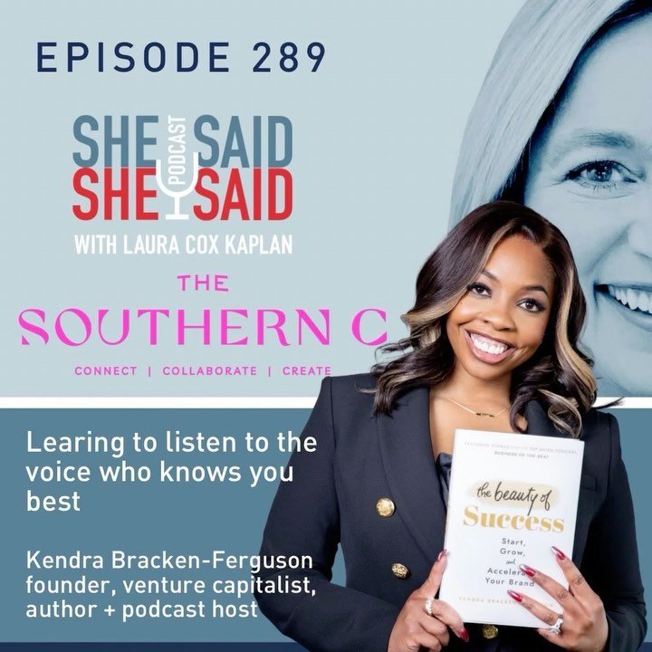Powerful conversations on the She Said/She Said Podcast with @LauraCoxKaplan as part of a special @TheSouthernC series featuring me and 9 other speakers from the summit. We dive into our personal experiences of overcoming challenges and building last