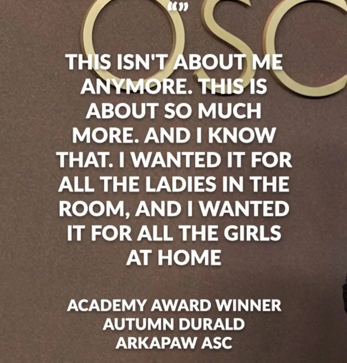 What does it really cost to be the first?

This week&rsquo;s Diary of a Founder: Wellness Wednesday article was inspired by Autumn Durald Arkapaw making history as the first woman&mdash;and first woman of color&mdash;to win Best Cinematography at the