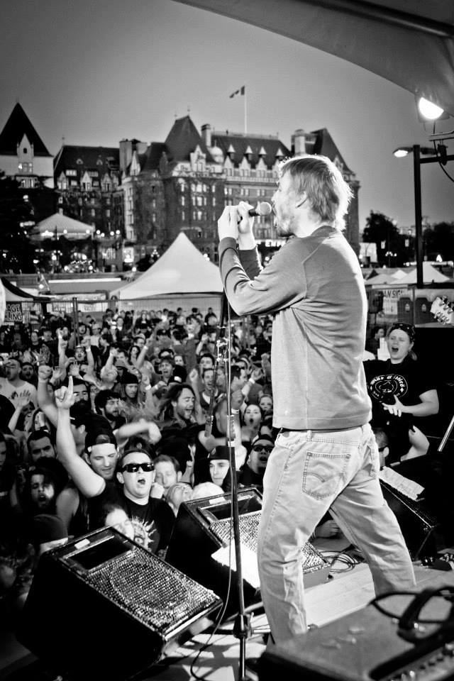 Chuck rocking his heart out for the Victoria Ska Fest.