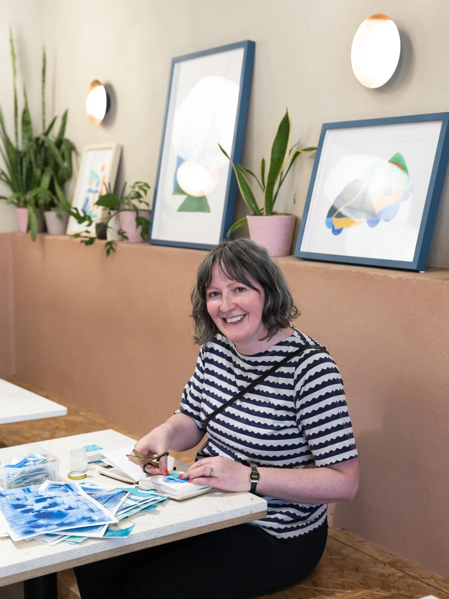 Hello! Can&rsquo;t believe it&rsquo;s the final week of the @walthamstowarttrail 

If you haven&rsquo;t had a chance to visit yet, come and  catch my collection, &lsquo;Flow State&rsquo;, in the beautiful cafe space at @eastofeden17 (venue 80) 

This