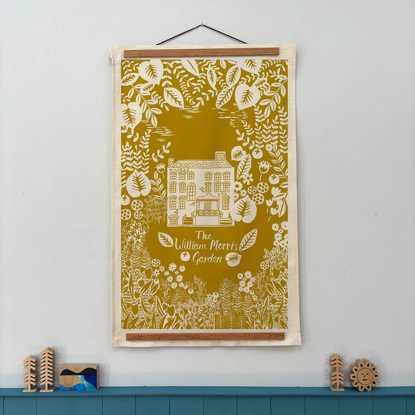William Morris Tea Towel Mustard.jpg