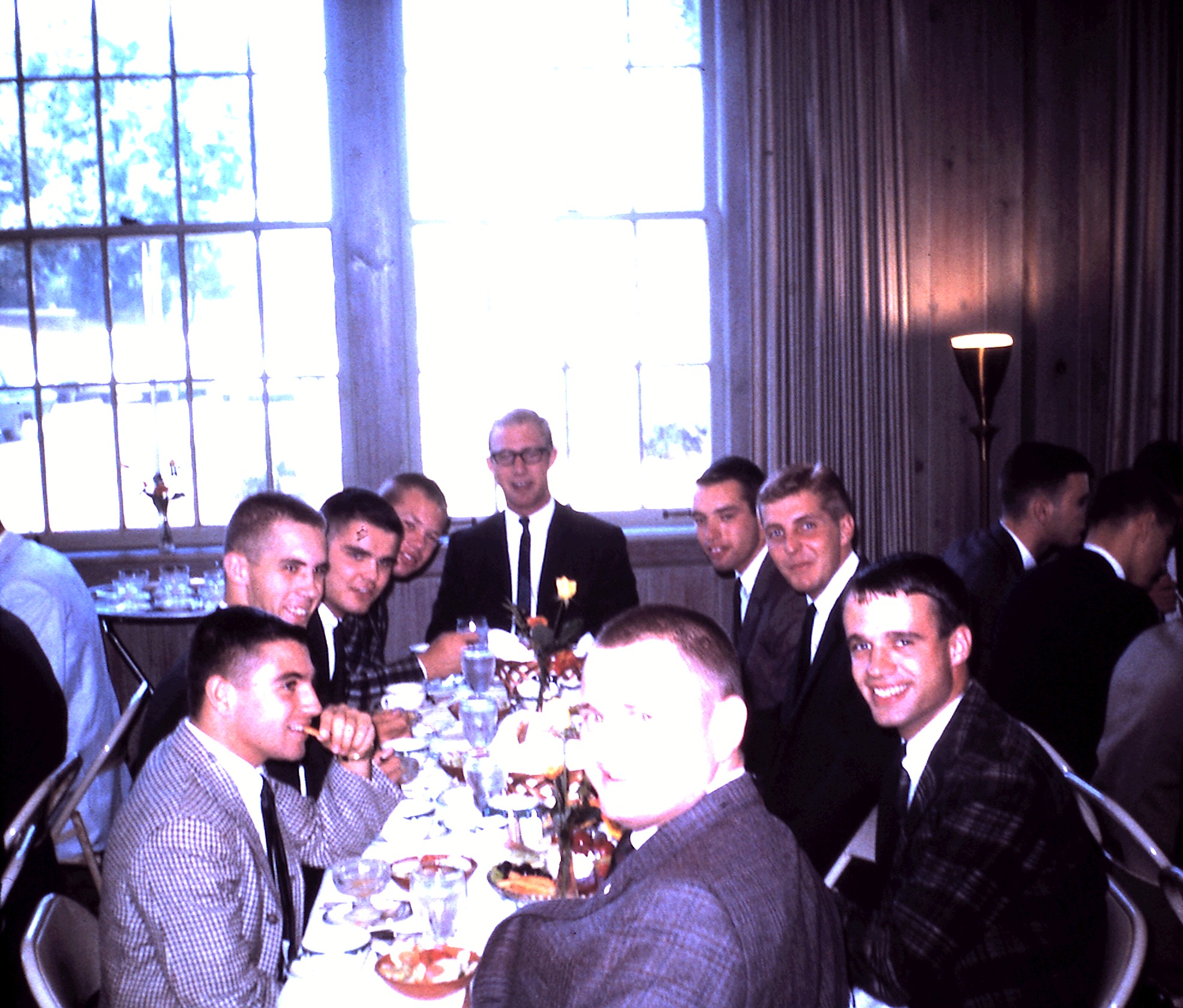  Sigma members at an Initiation banquet, 1963 