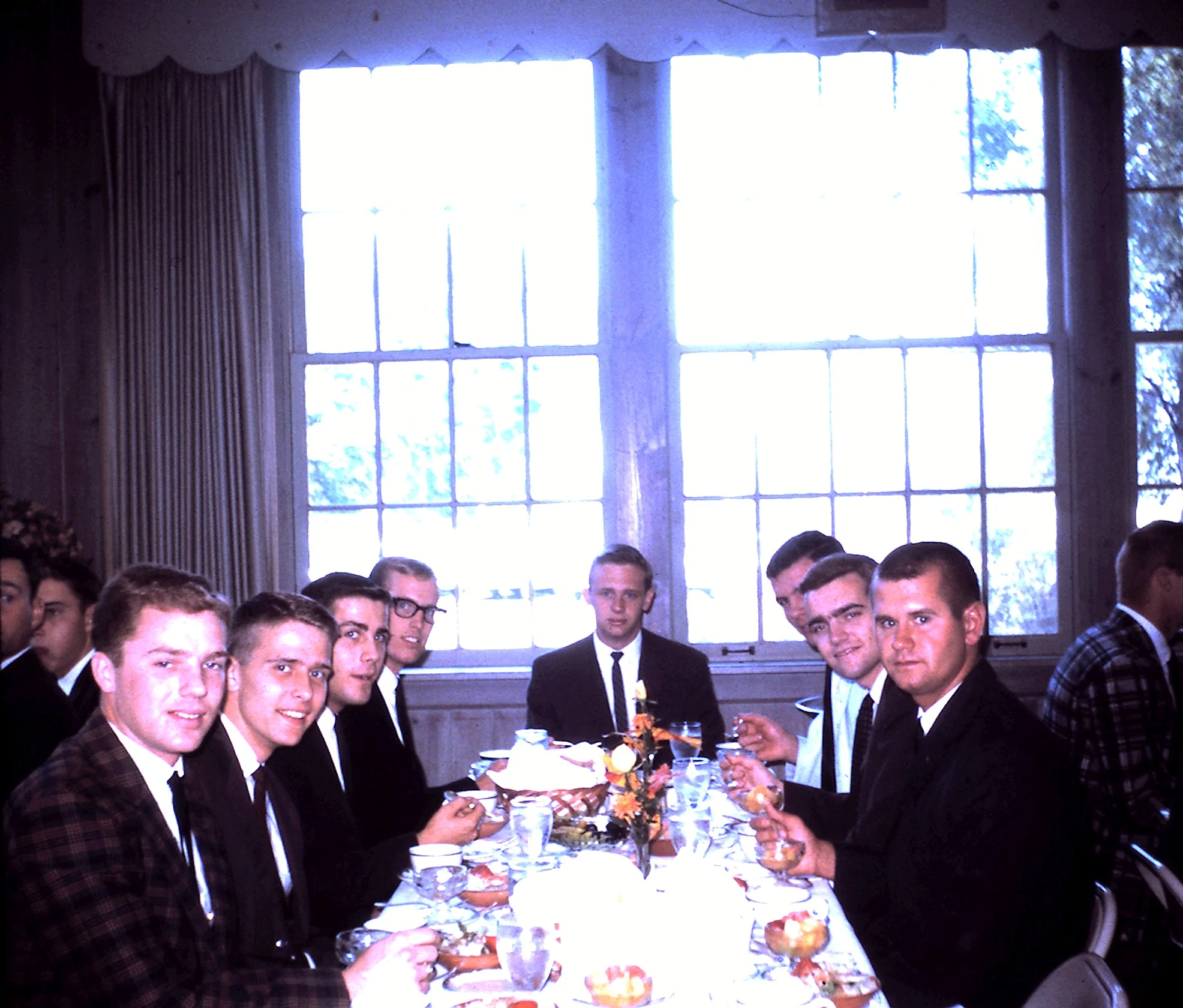 Sigma members at an Initiation banquet, 1963