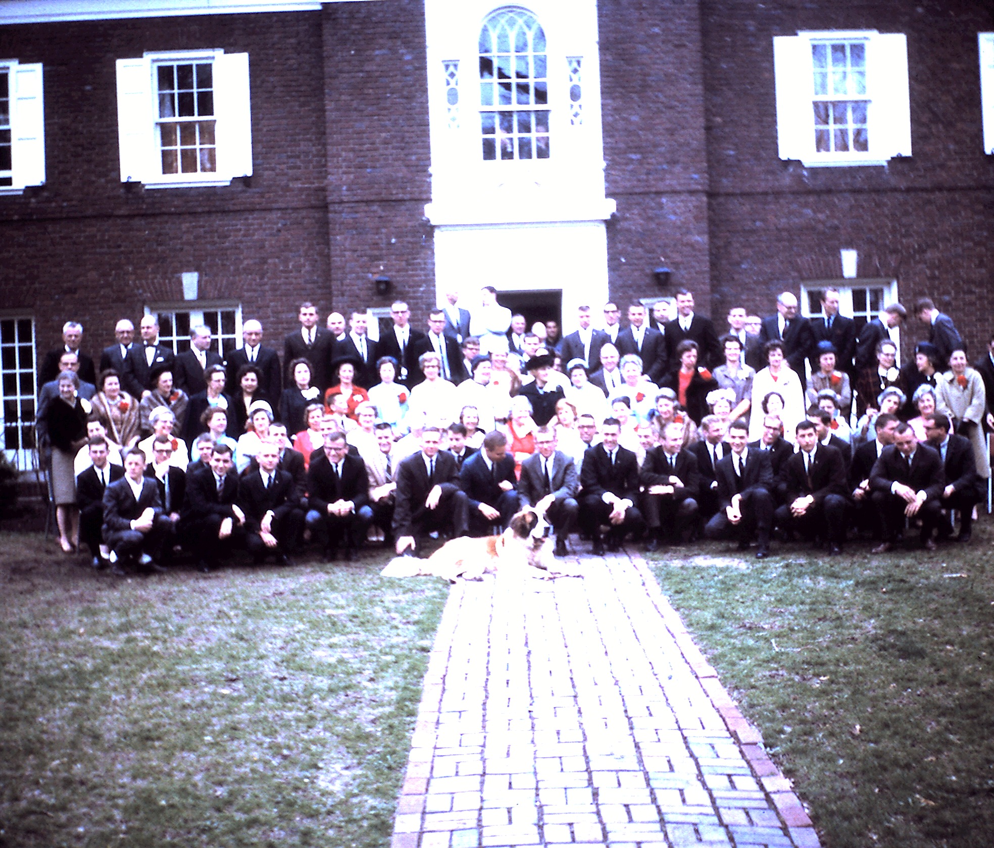  In front of the chapter house on Mother’s Day, 1964 