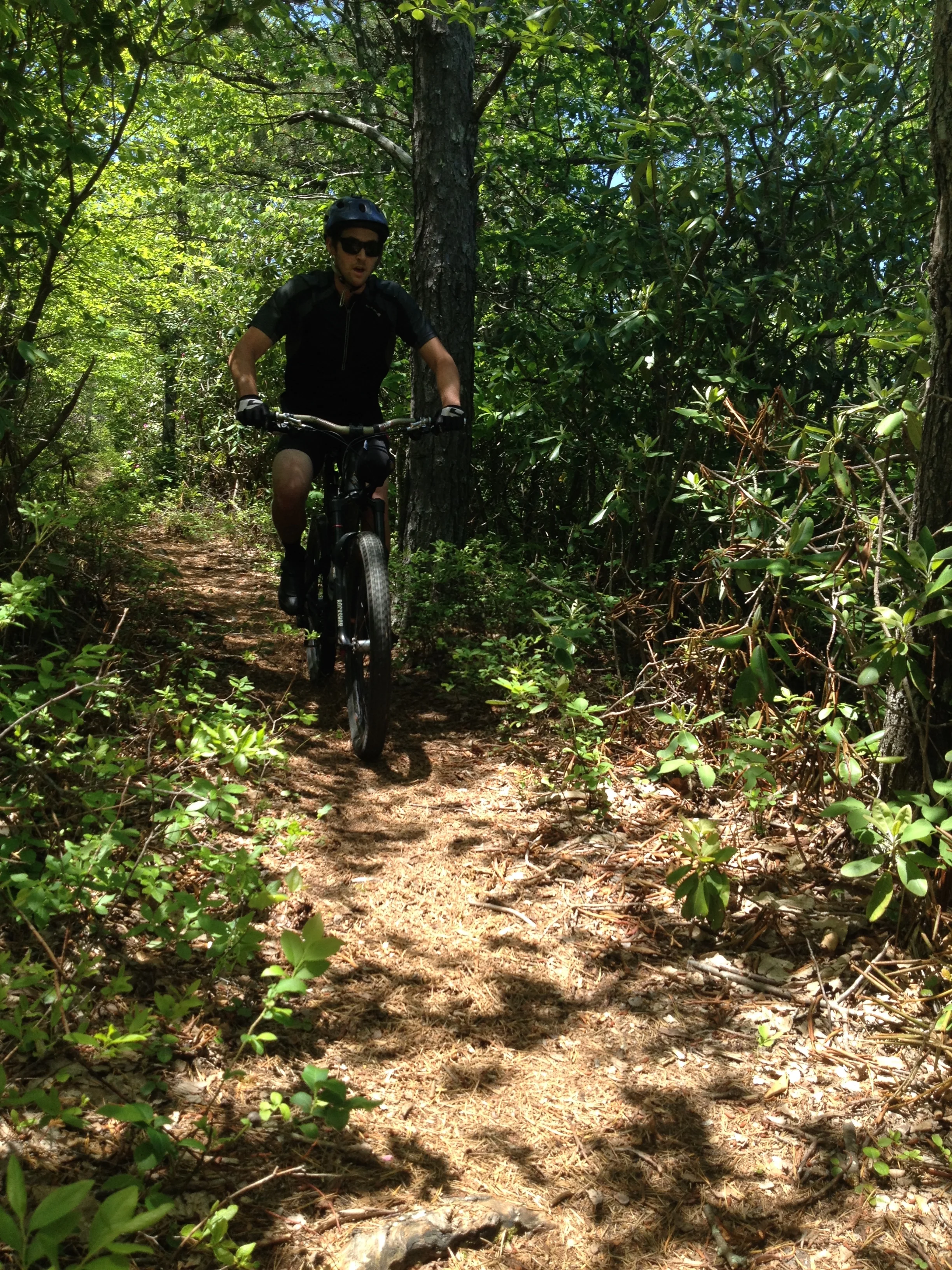 Sam Skidmore Rolling through some piney trail Photo Credit: Erik Jensen