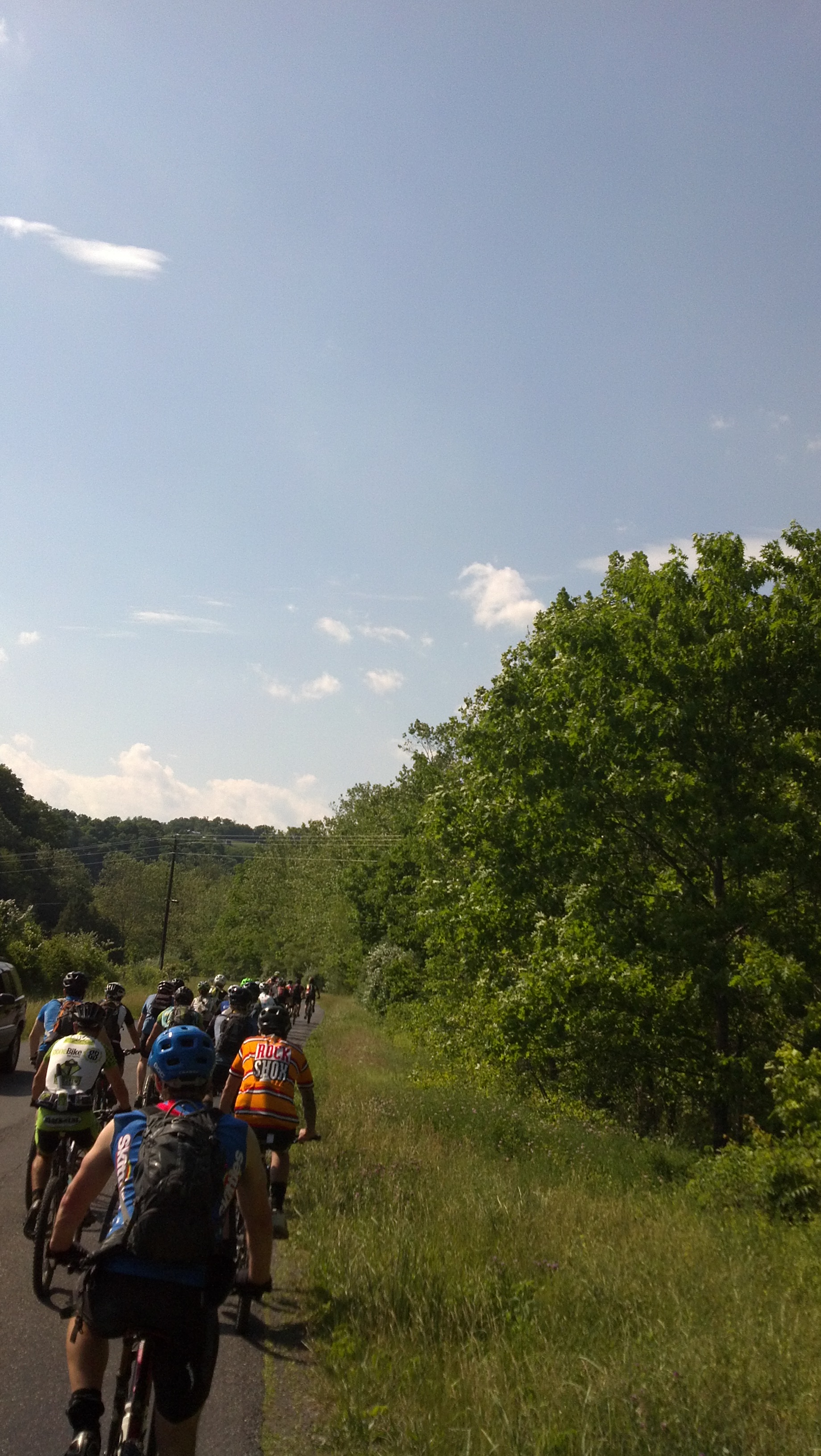 Final Cruz back to camp, It was a somber pedal back to reality