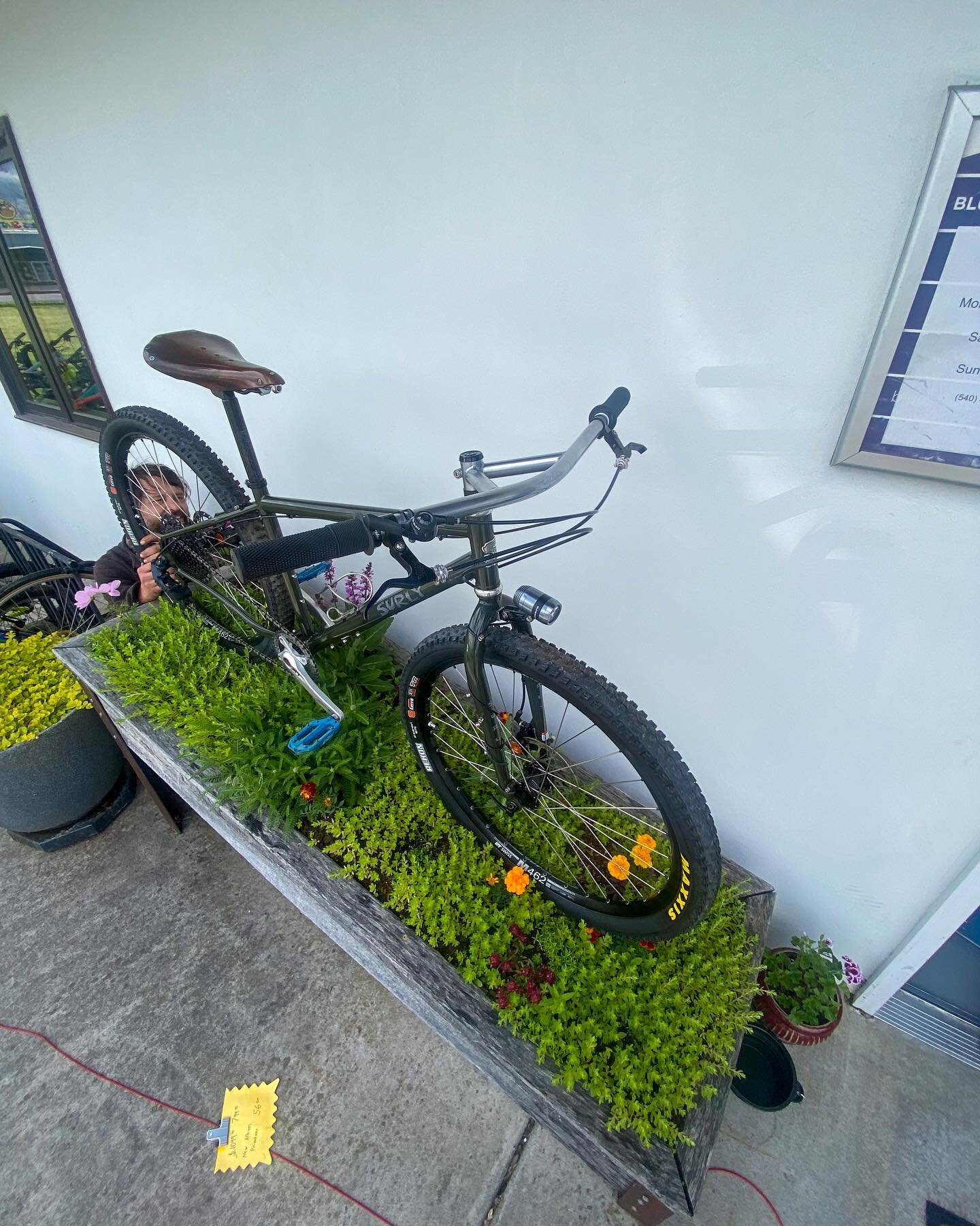 Service boss Matt Hassman just built this All Terrain Bicycle. It&rsquo;s simple, easy to work on, and can go anywhere.  Surly Bridge club, nitto bars, a well loved brooks saddle, dynamo light, Paul clampers and levers, and xt cup and cone hubs are h