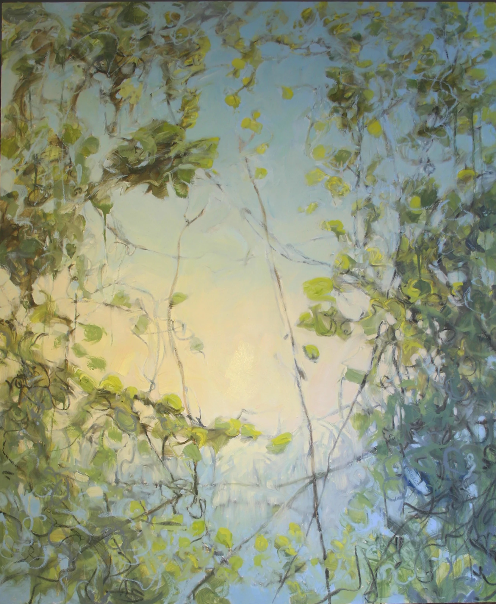 Sky Vines, Jamie Young, 2012, 72 x 60” Oil on canvas