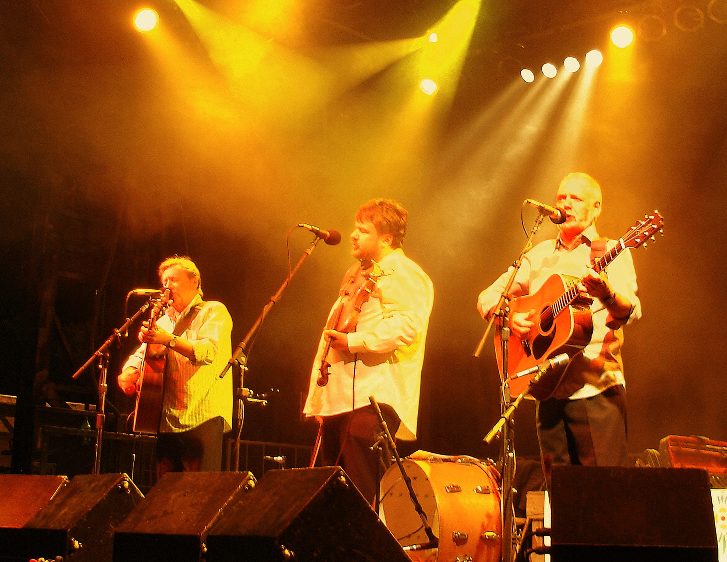 North Sea Gas are Dave Gilfillan (Right), Ronnie McDonald (Left) and Grant Simpson (Center). 