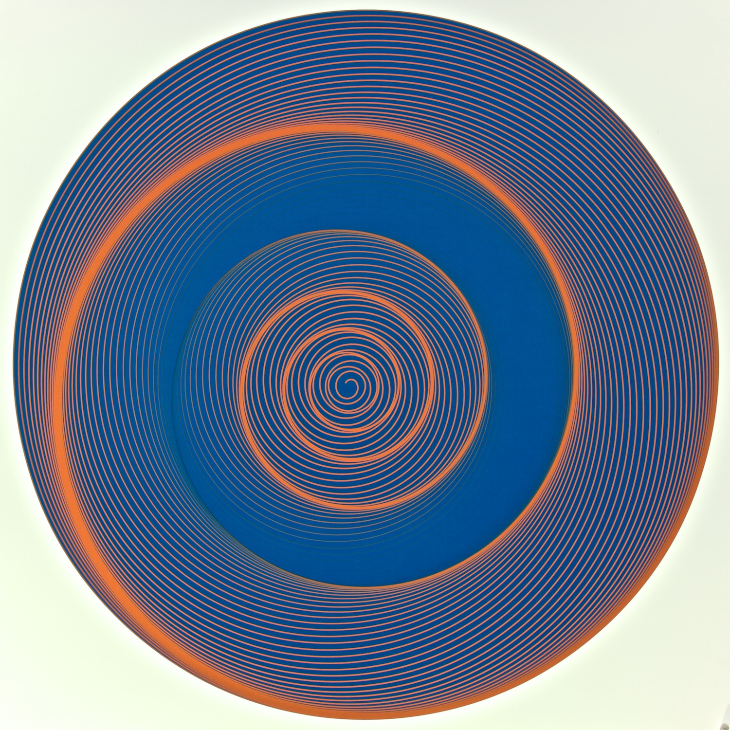   &nbsp;   Metagonal Disks ~67~ Blue Violet with Chinese Vermilion/Blue Violet Gradients Curve , 2014    Digital drawing, inkjet pigments    Art : 23” x 23” (58.5x58.5 cm)    Paper: 25” x 24” Epson UltraSmooth Fine Art Paper  