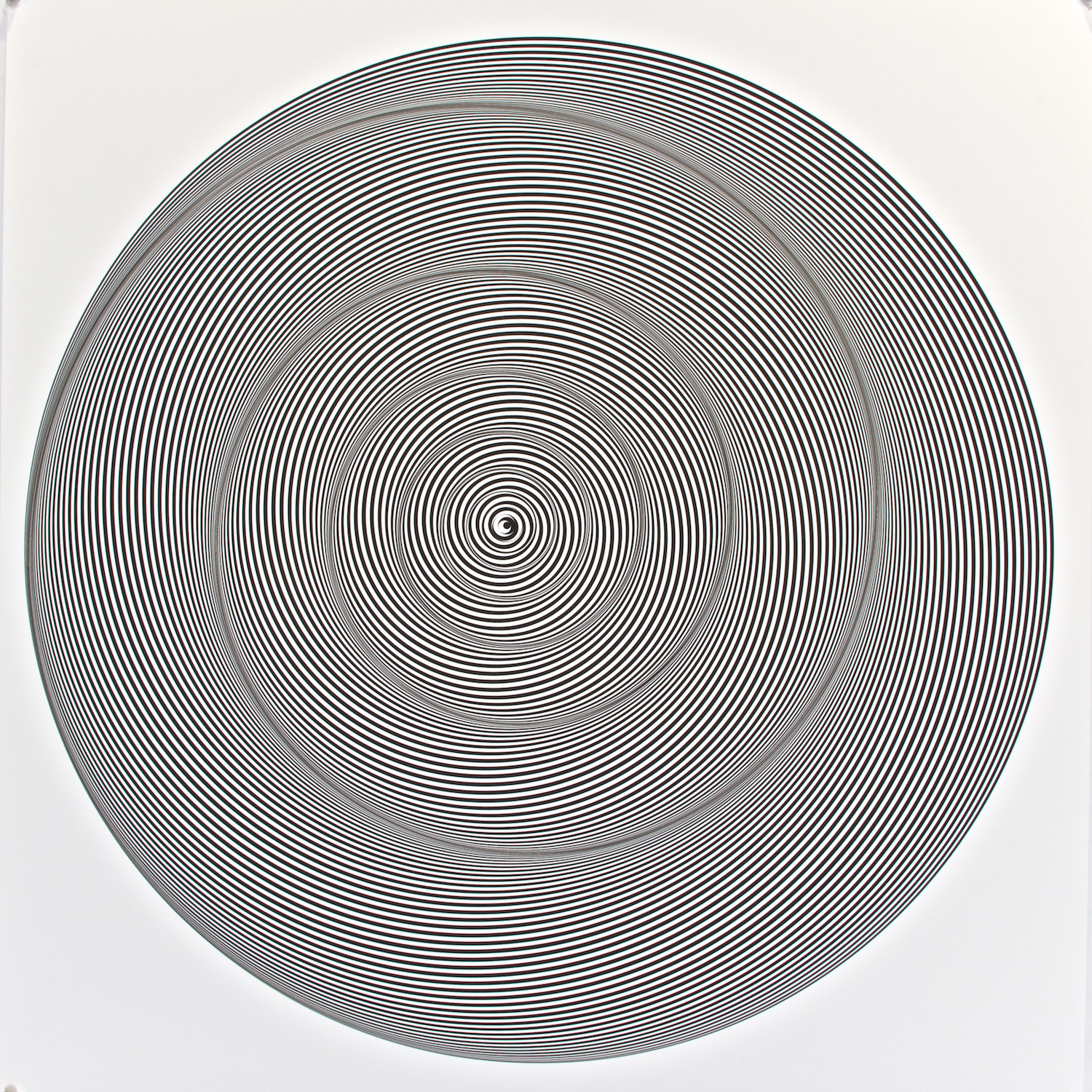   &nbsp;  Metagonal Crescents ~255~ Simple Black  , 2014    Digital drawing, inkjet pigments    Art: 22.75” x 22.75” (58x58 cm)    Paper: 25.25” x 24” Epson UltraSmooth Fine Art Paper  