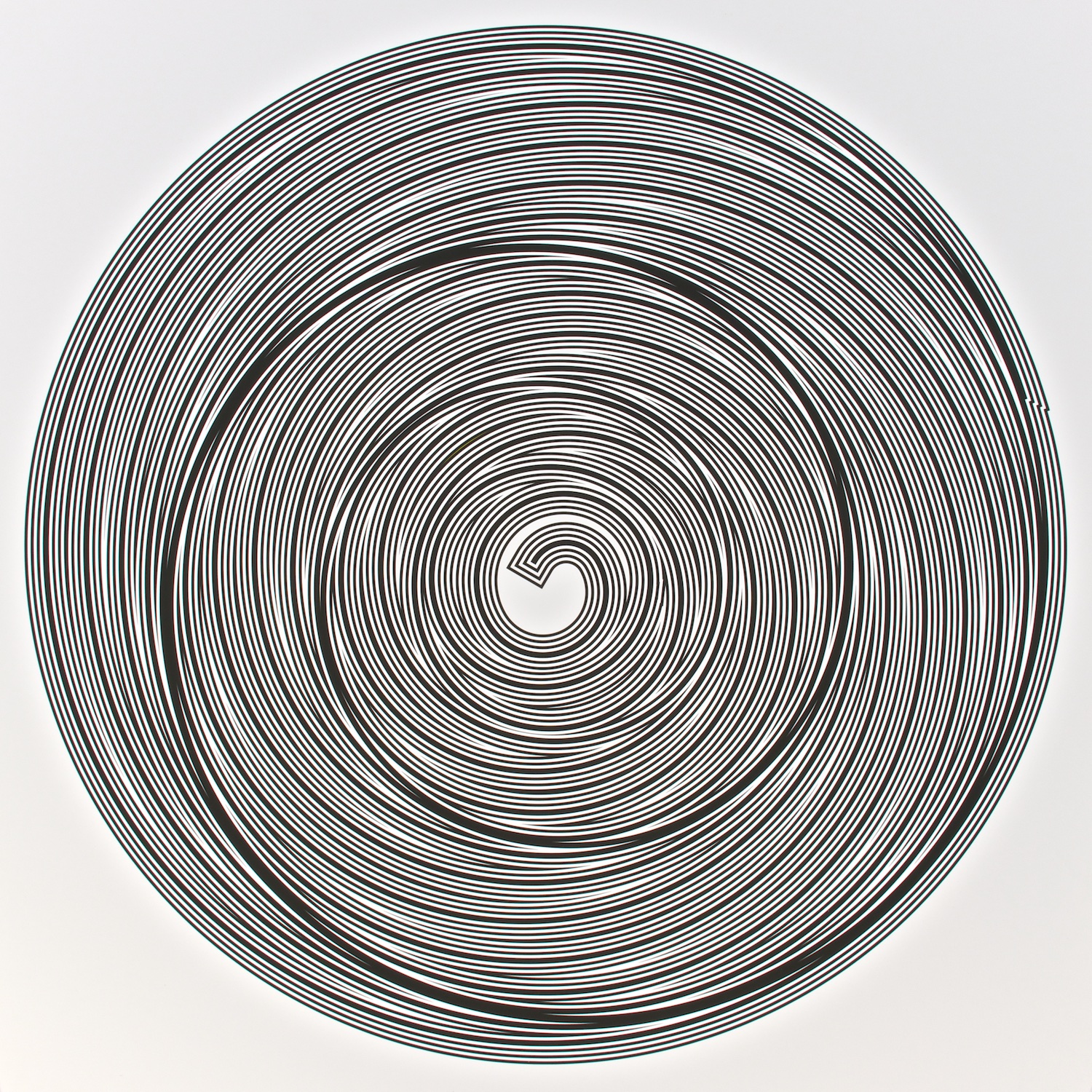   Metagonal Variation 15f ~27~ Central Black Curve Over Composite Black &amp; White Curve  , 2013    Digital drawing, inkjet pigments    Art: 22.5” x 22.5” (57x57 cm)    Paper: 25” x 24” Epson UltraSmooth Fine Art Paper  
