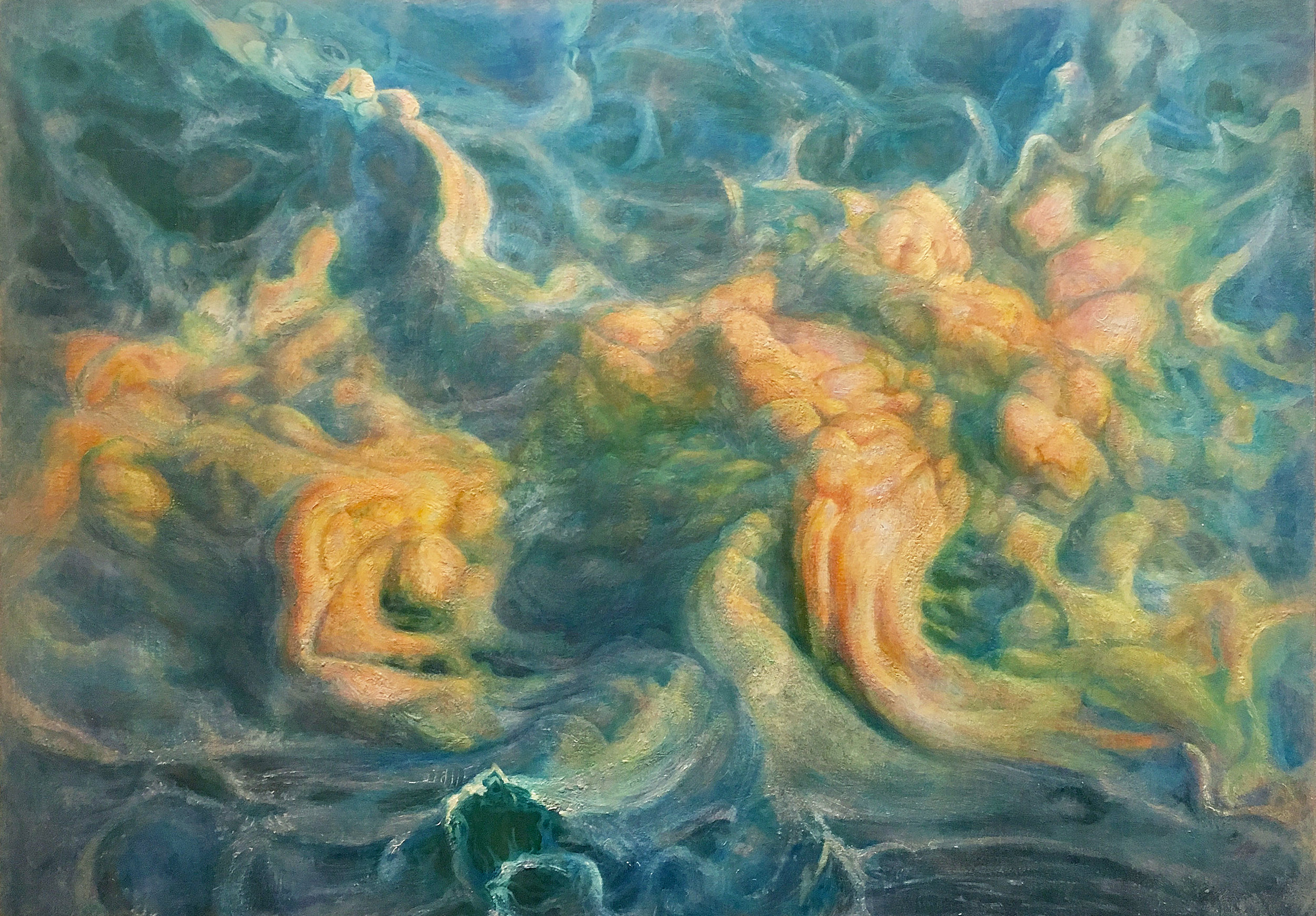 Octopussian Waystation, 2011-17, 54x78, oil on twill linen.jpg