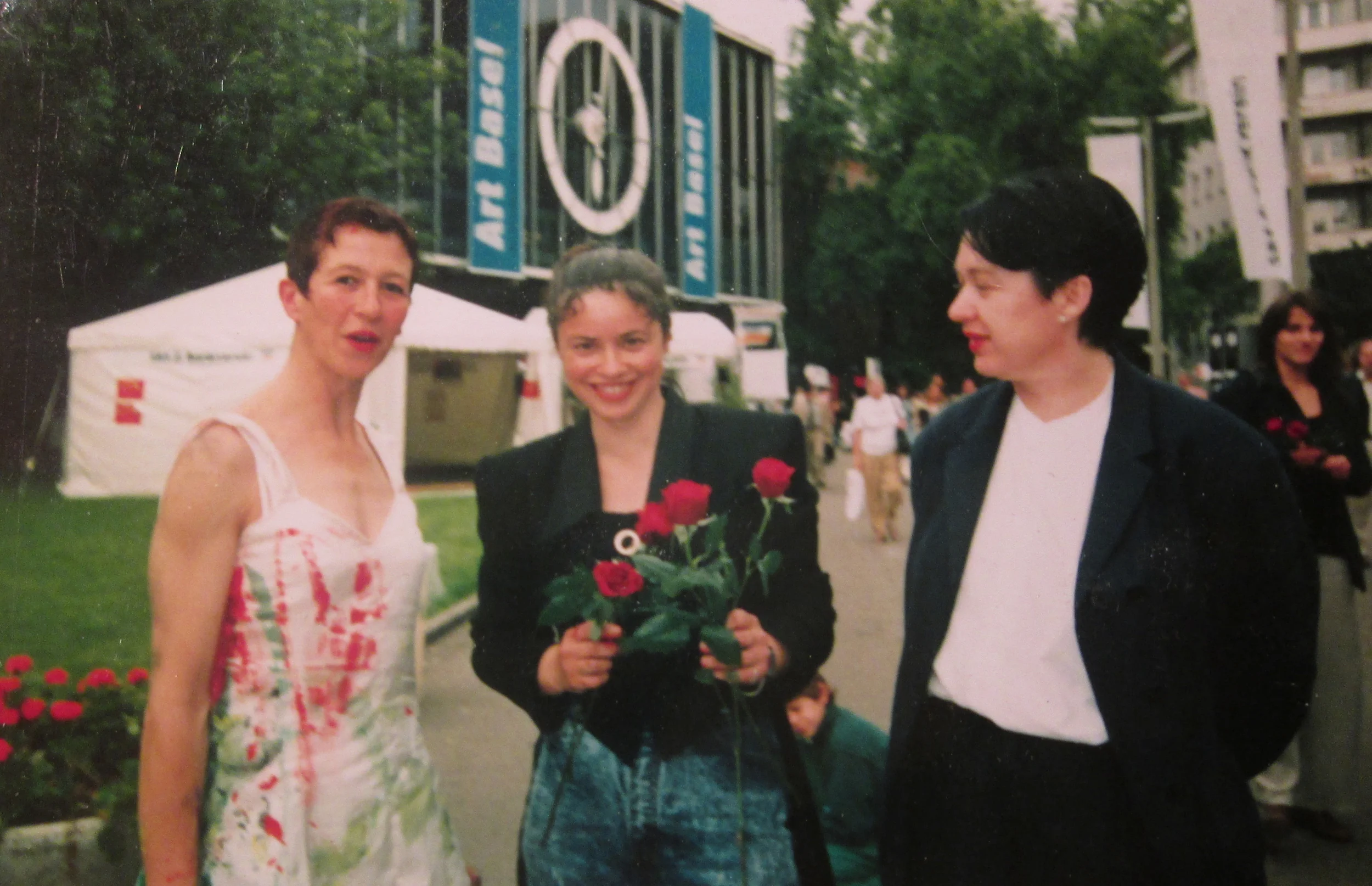 art basel, after the performance "flora"  with Silvia Buol and Linian Andree