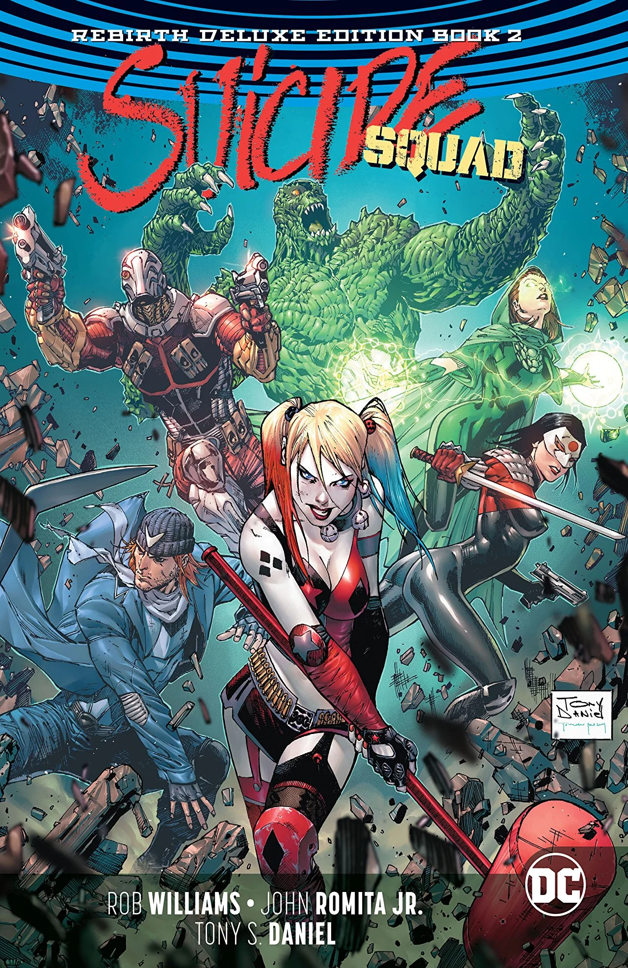 Story: Rob Williams, John Ostrander, Si Spurrier Art: John Romita Jr. & Richard Friend, Tony S. Daniel & Sandu Florea, Eddy Barrows & Eber Ferreira, Gus Vazquez, Carlos Rodriguez, Riley Rossmo, Giuseppe Cafaro, Stjepan Sejic, Neil Edwards Color: Dean White, Adriano Lucas, Gabe Eltaeb, Ivan Plascencia, Hi-Fi, Jeremiah Skipper, Tomeu Morey, Stjepan Sejic Letters: Pat Brosseau, Nate Piekos of Blambot®, Carlos M. Mangual Cover : Tony S. Daniel & Sandu Florea and Tomeu Morey Logo: Tom Muller