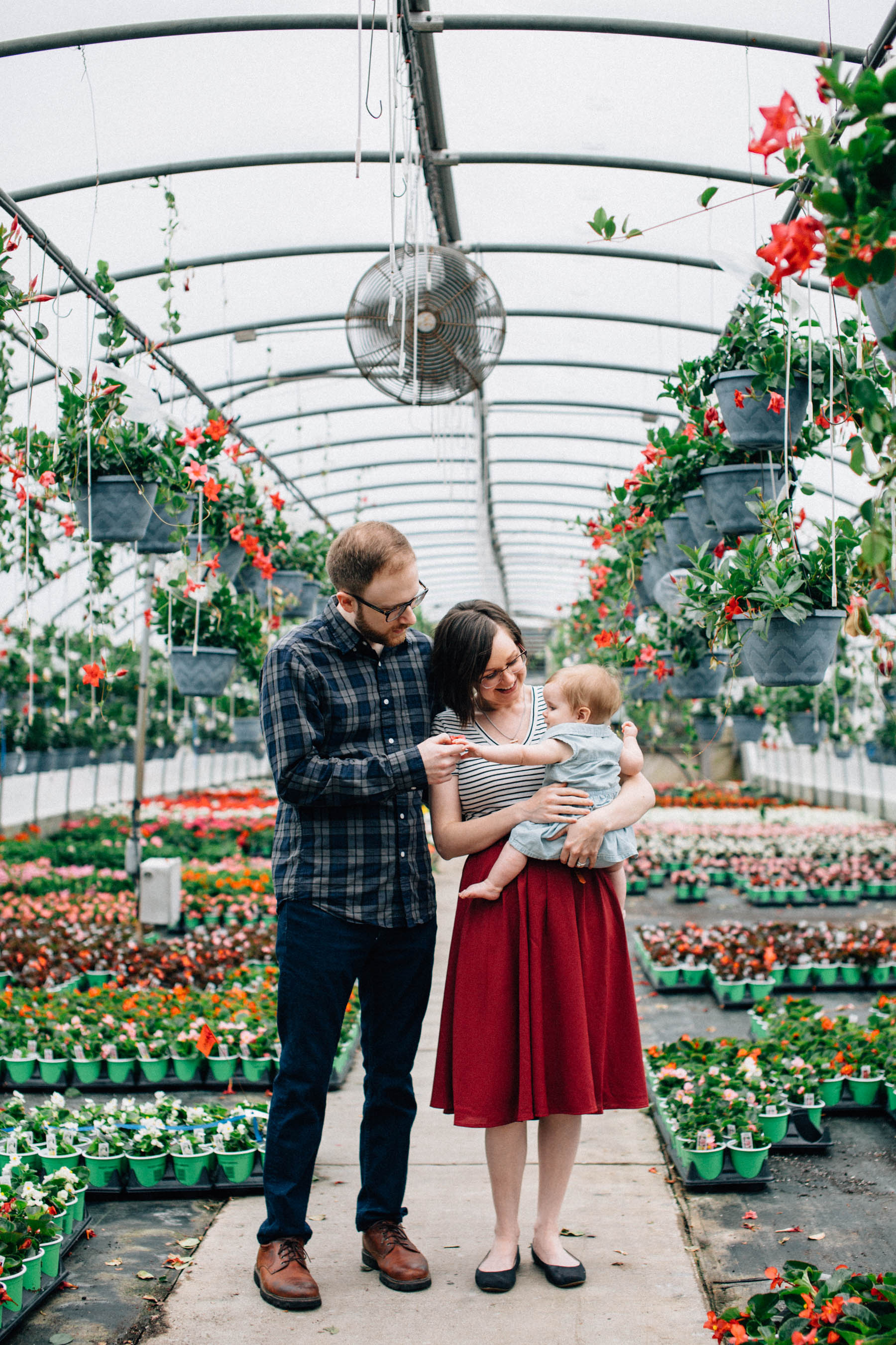 Spring Family Session in the Greenhouse | Dayton Ohio Family Ses